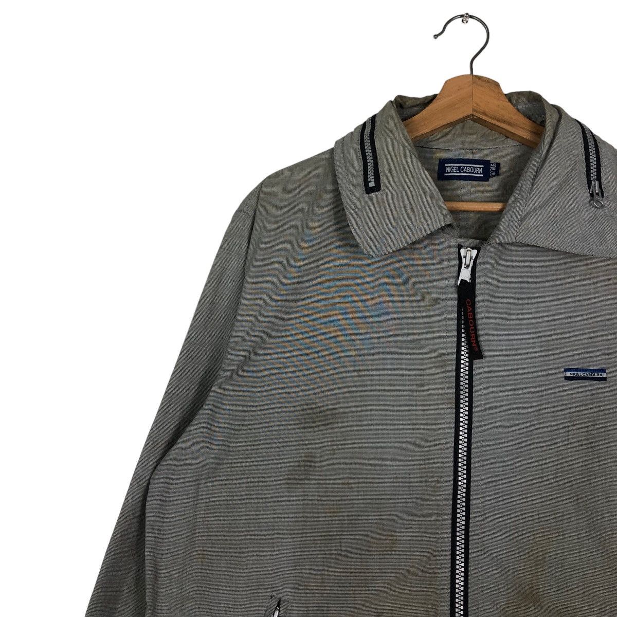 Japanese Brand 🔥Zipper Biker Jacket Distressed Rusty Design Nigel Cabourn Size US M / EU 48-50 / 2 - 7 Thumbnail