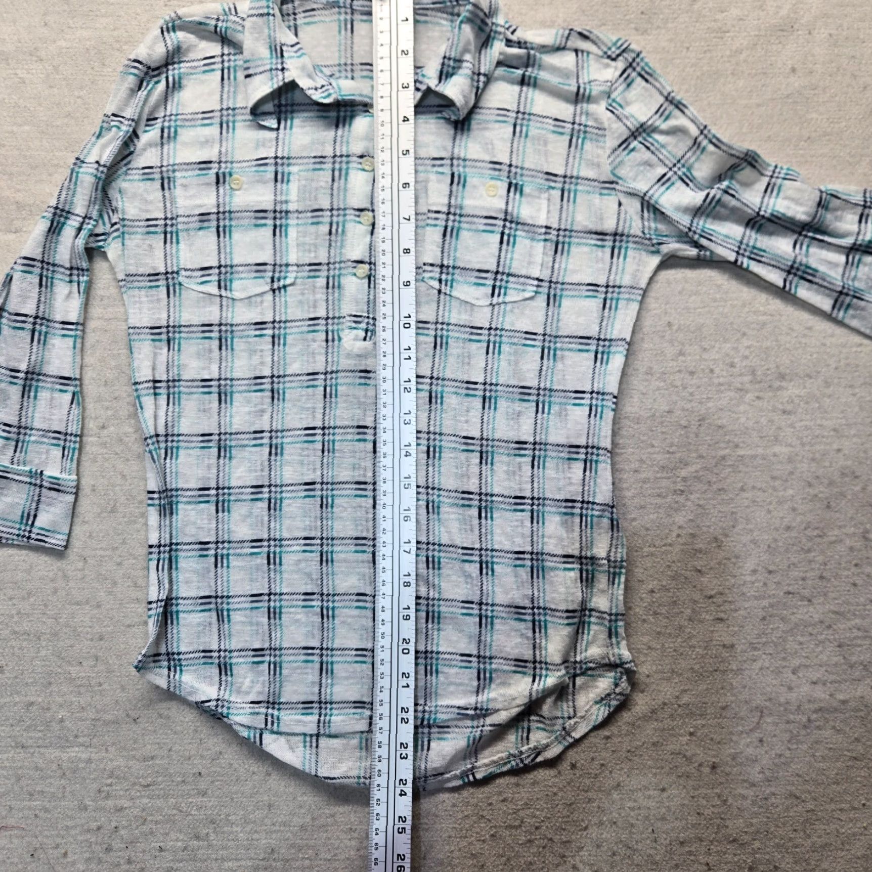 Aeropostale VINTAGE Aeropostale Shirt Long Sleeve Casual Women Size Small White Plaid 90s Size S / US 4 / IT 40 - 6 Thumbnail