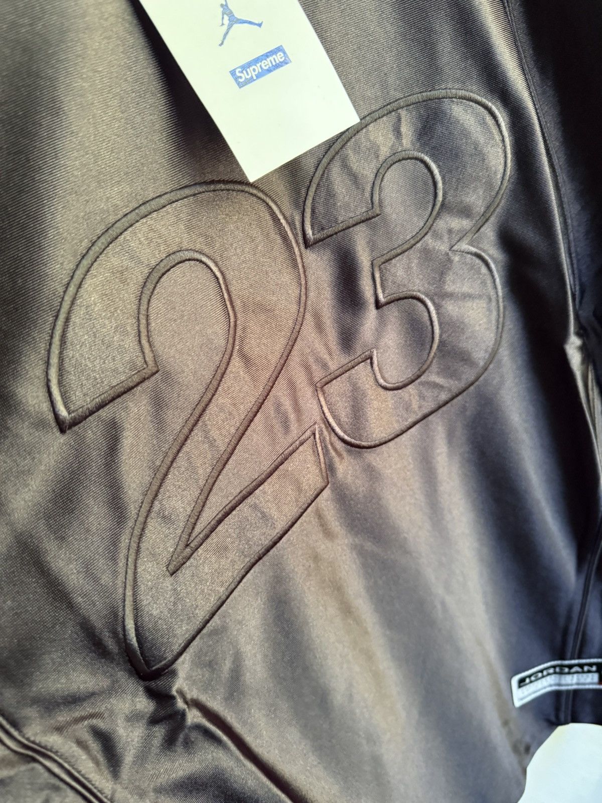 Jordan Brand × Supreme Supreme Jordan 23 Warm Up Jersey Black Size US M / EU 48-50 / 2 - 4 Thumbnail