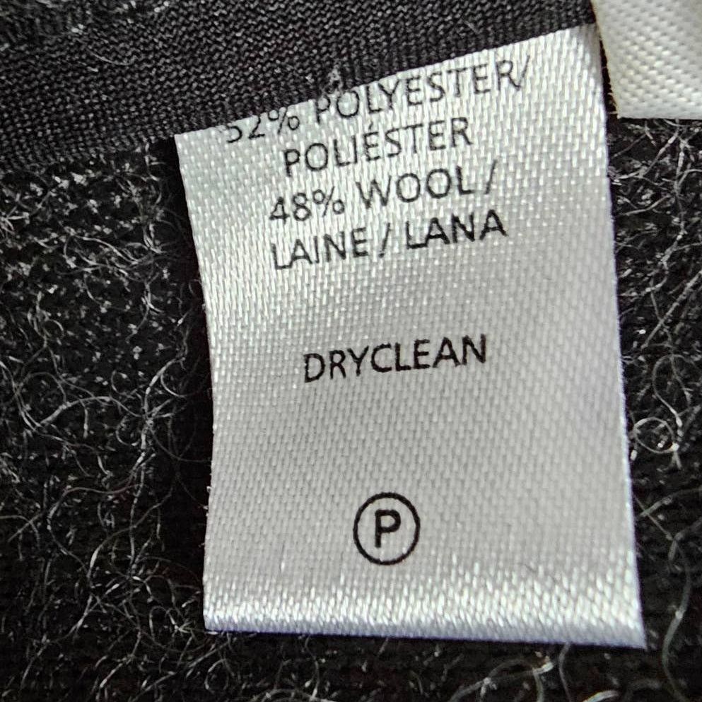 Loft Womens Loft Wool Blend Moto Jacket Black/Gray Size 6 Size M / US 6-8 / IT 42-44 - 6 Thumbnail