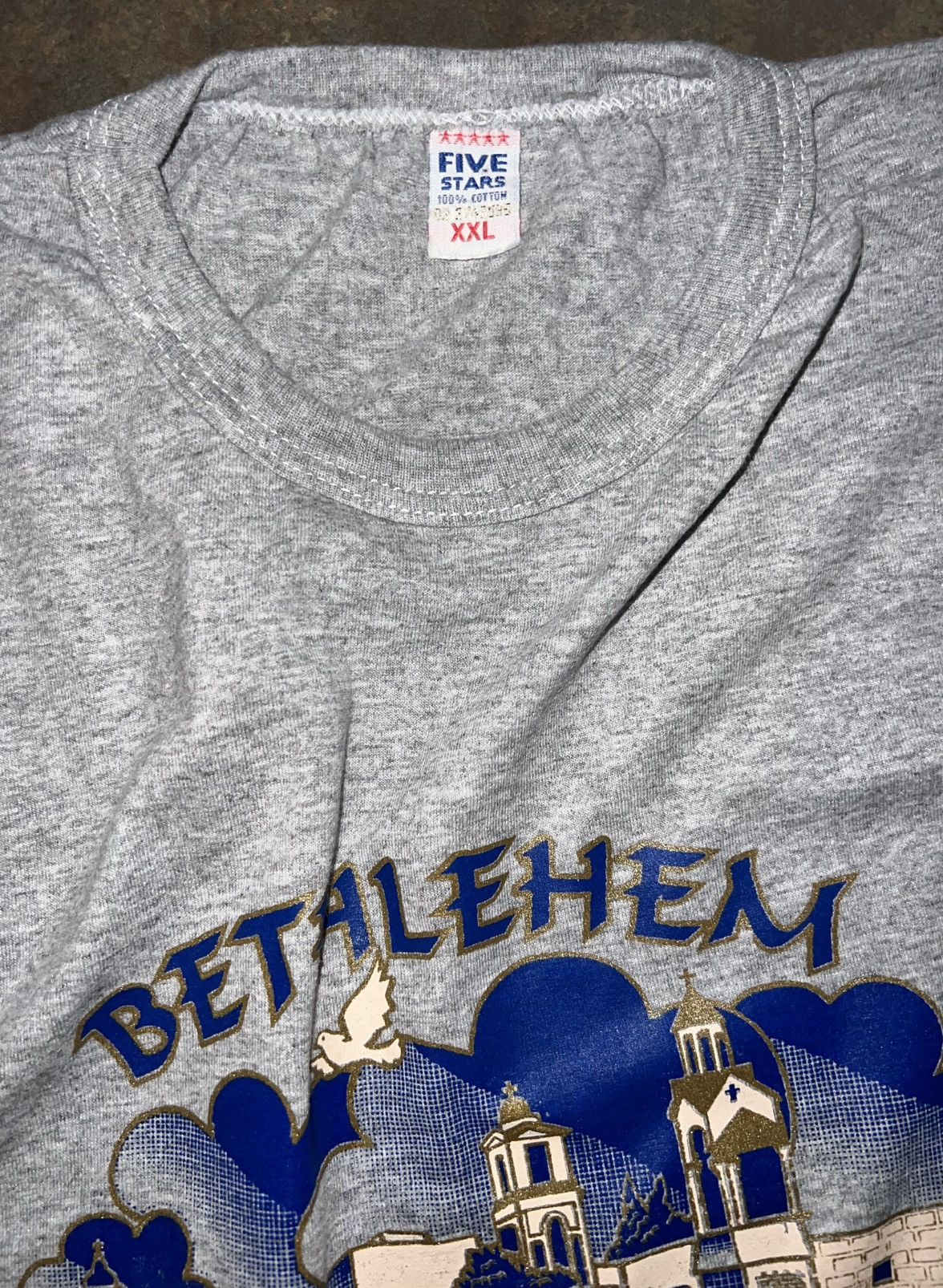 Vintage VINTAGE BETHLEHEM T-SHIRT Size US XXL / EU 58 / 5 - 9 Thumbnail