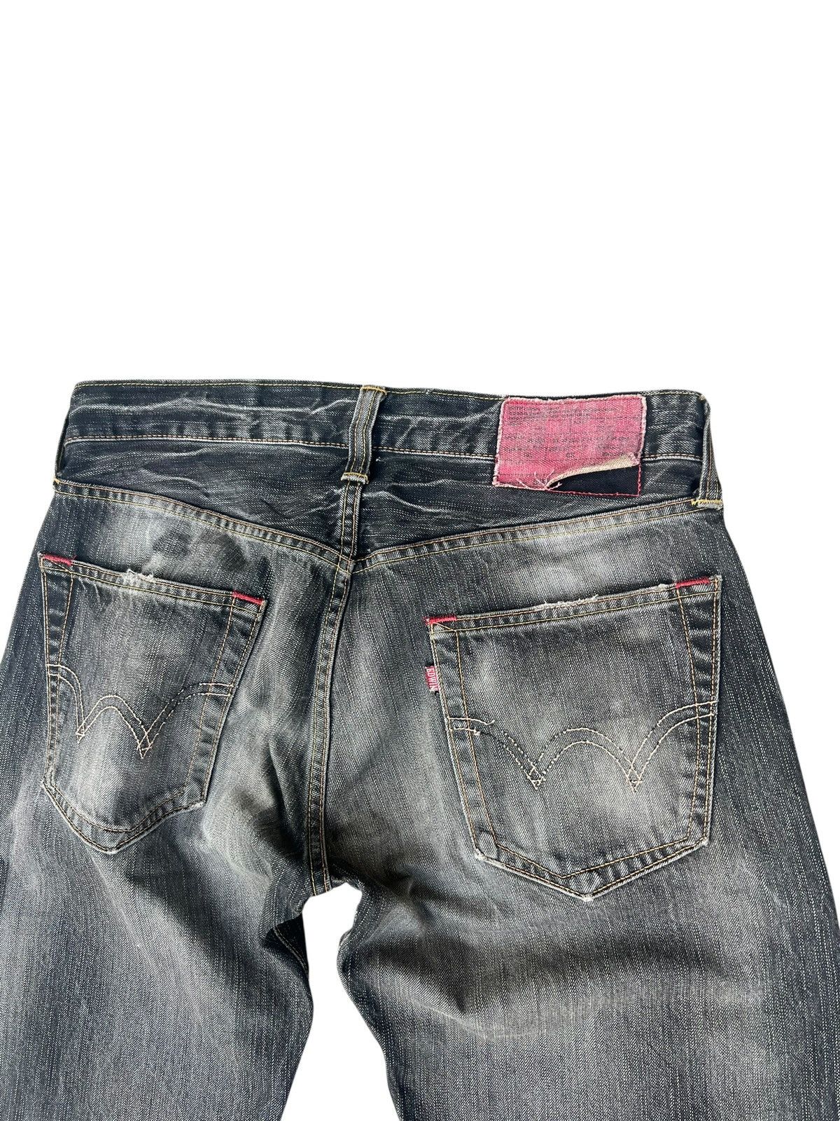 Edwin Vintage Y2K 2000s Edwin Fade Black Denim Loose Jeans Size US 31 - 8 Thumbnail