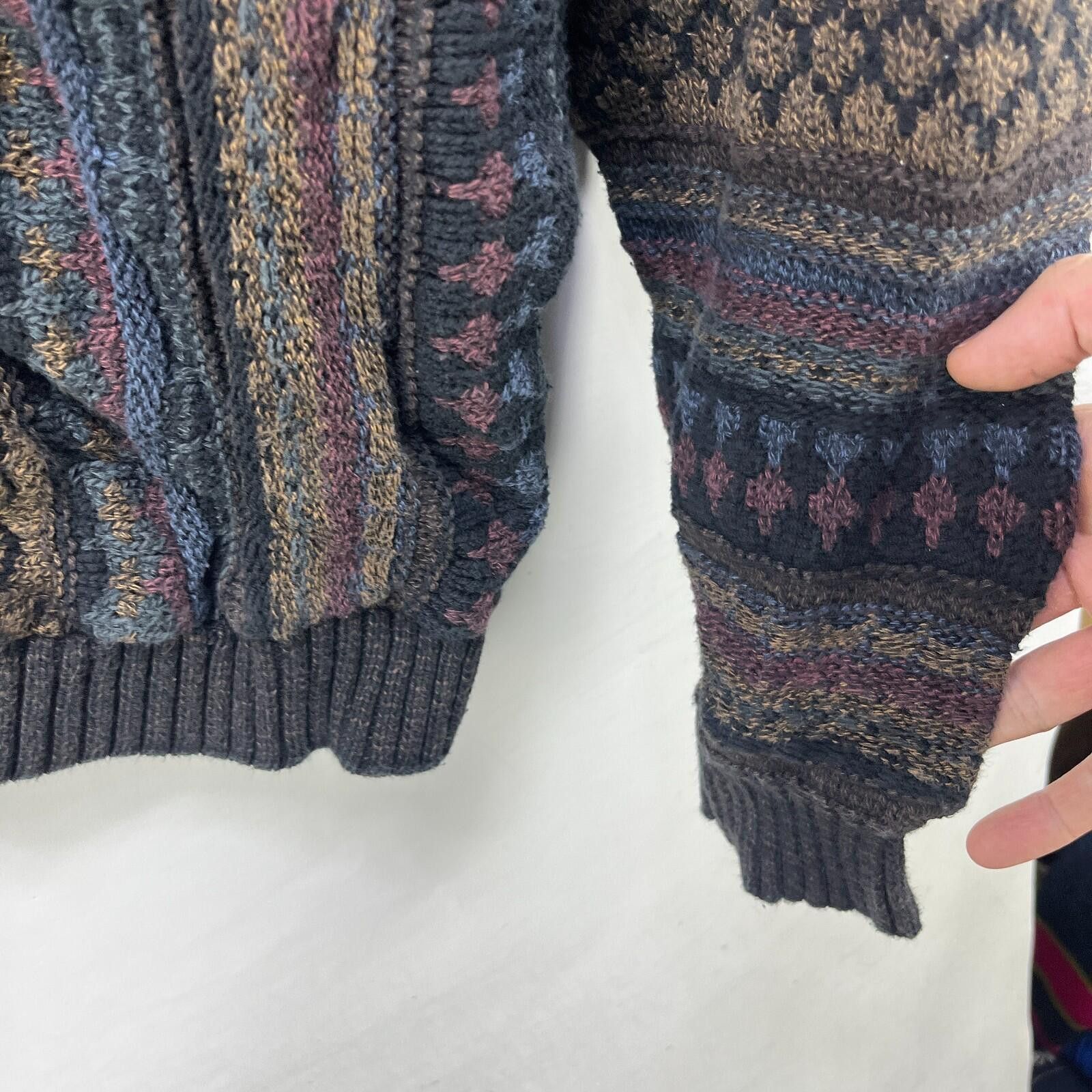 Bachrach Vintage 90s Bachrach Coogi Style 3D Knit Sweater Large Size US L / EU 52-54 / 3 - 5 Thumbnail
