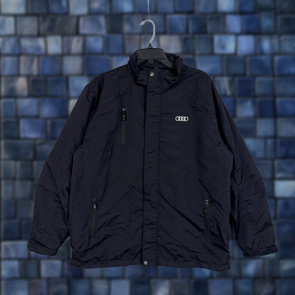 Port Authority Port Authority Audi Summit Logo Windbreaker Jacket Mens Large Black Size US L / EU 52-54 / 3 - 1 Thumbnail