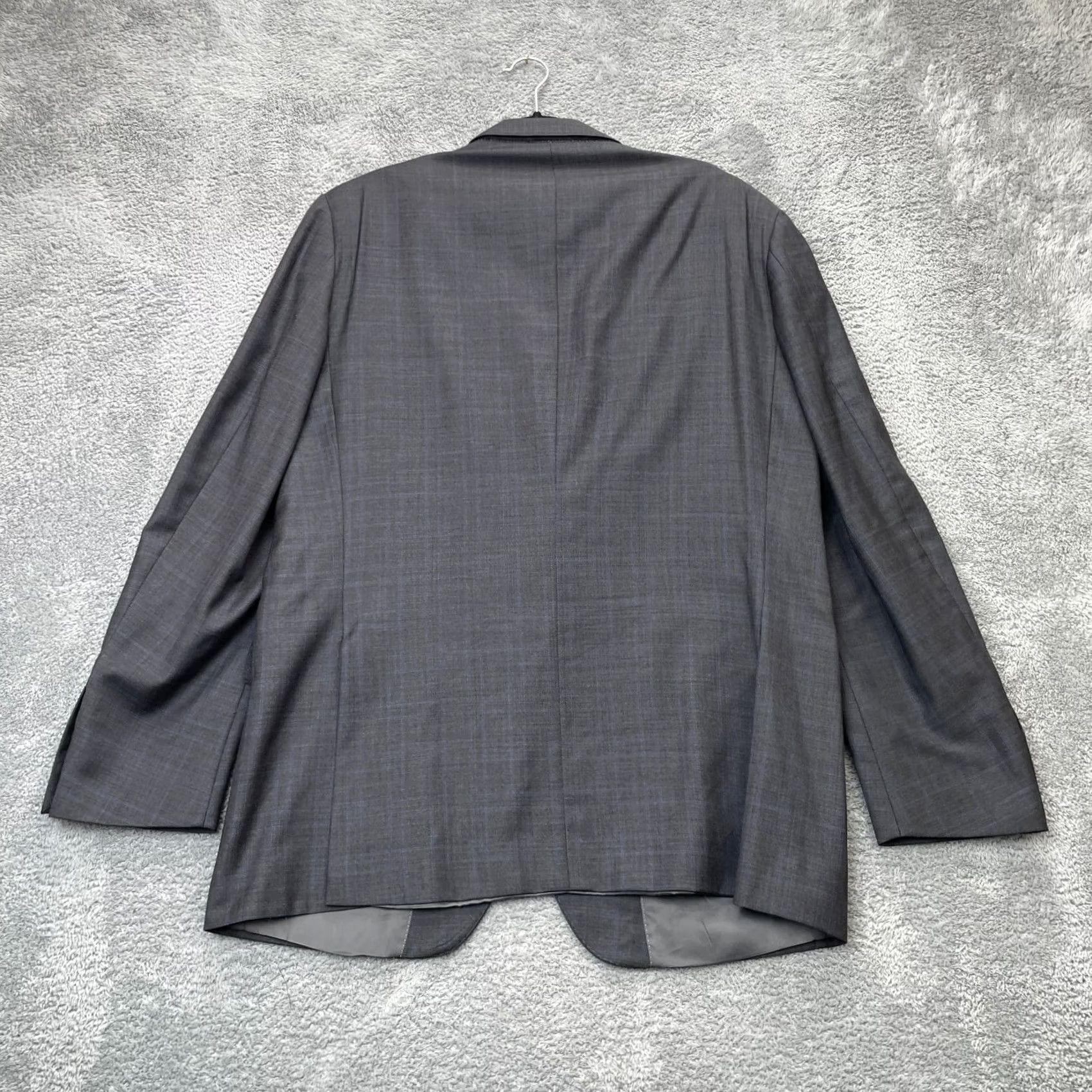 Peter Millar Peter Millar Gray Pinstripe Wool Blazer Coat Jacket Mens 44 Tall Single Breasted Size 44R - 2 Thumbnail