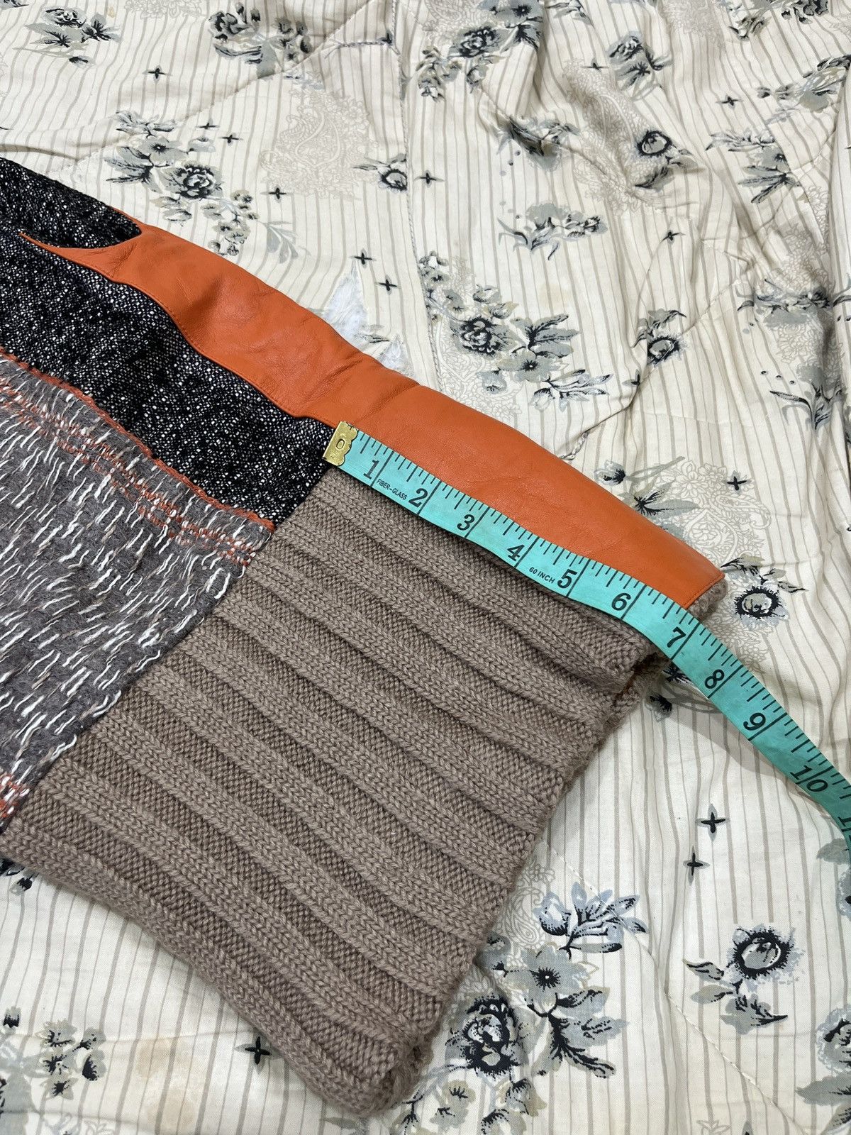 Issey Miyake 🔥🔥RARE DESIGN ISSEY MIYAKE TSUMORI CHISATO WOOL KNIT LEATHER Size M / US 6-8 / IT 42-44 - 15 Thumbnail