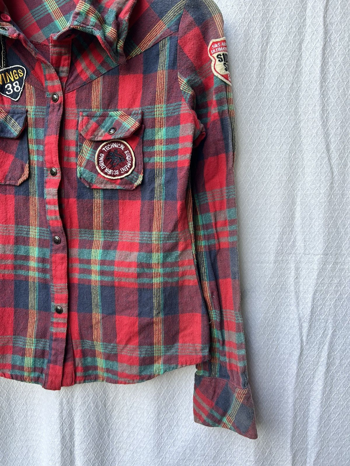 If Six Was Nine × Japanese Brand × Le Grande Bleu (L.G.B.) Japanese plaid poem majorena shirt lgb ifsixwasnine style Size US S / EU 44-46 / 1 - 6 Thumbnail