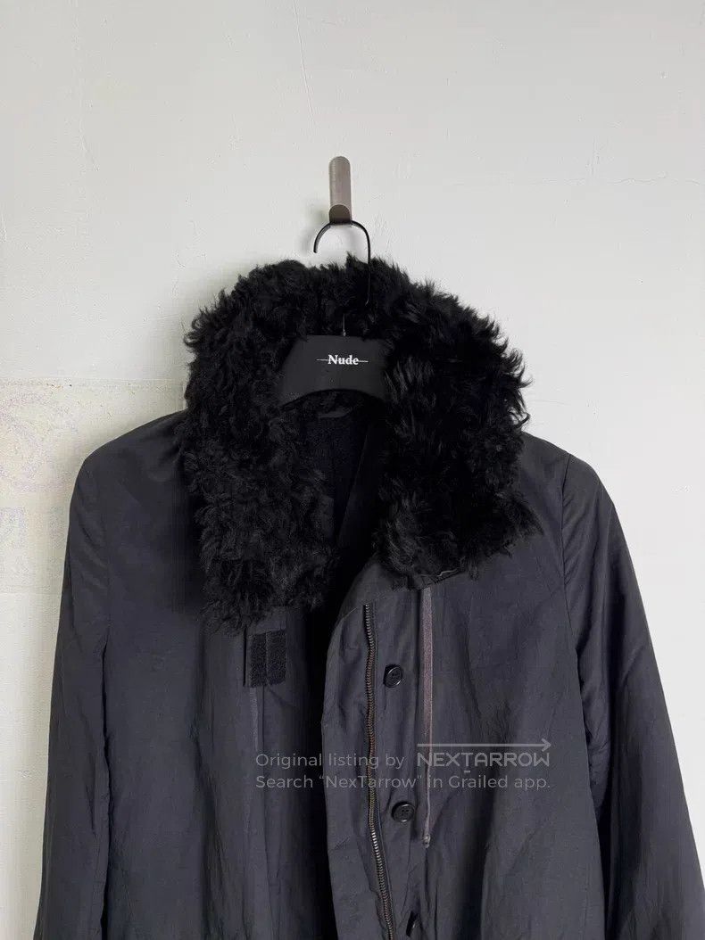 Helmut Lang Helmut Lang Fur collar coat Size US XXS / EU 40 - 4 Thumbnail