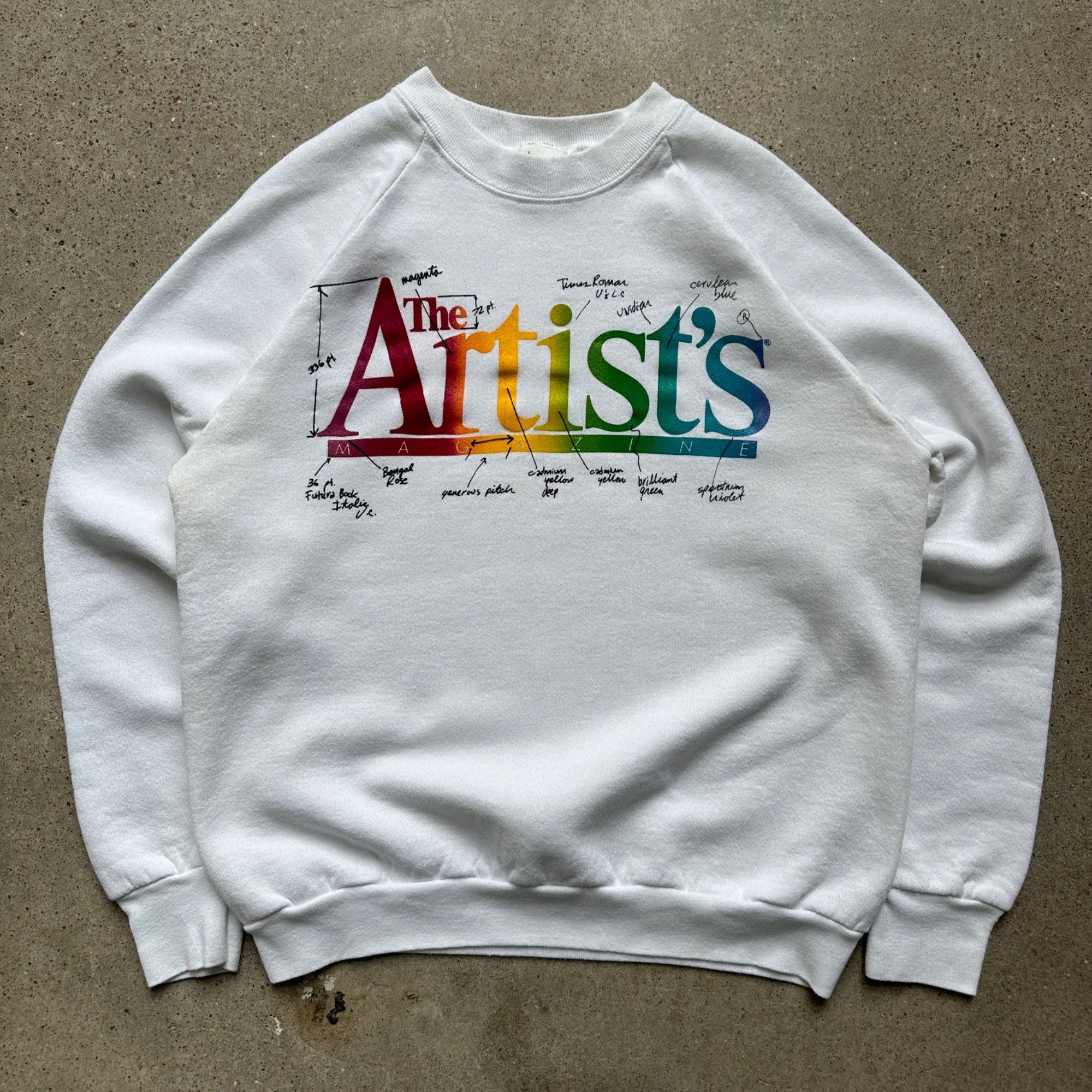 Vintage The Artist’s Magazine Art Sweatshirt