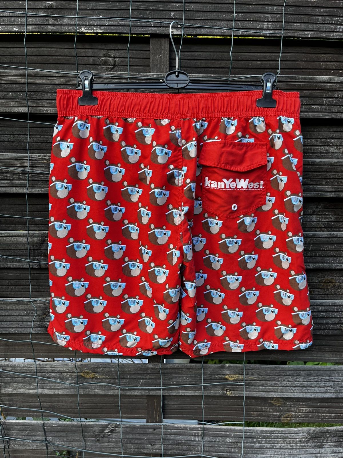 Kanye West × Takashi Murakami 🔴KANYE WEST x TAKASHI MURAKAMI RARE SHORTS 2007 STREETWEAR Size US 34 / EU 50 - 5 Thumbnail