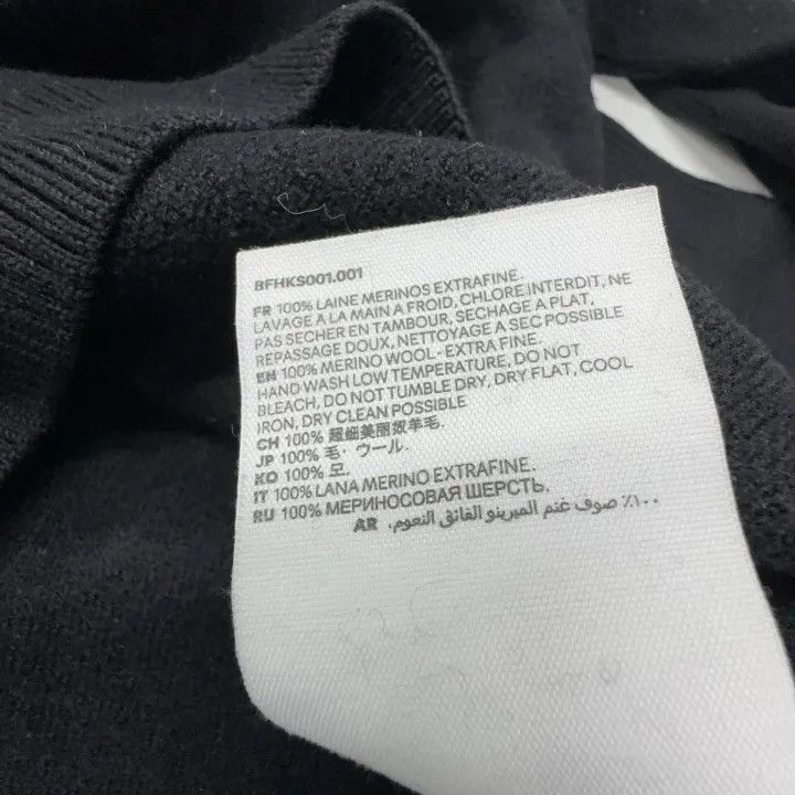 AMI AMIPARIS Men's Black Crewneck Sweater with Hearts -2507 Size US XS / EU 42 / 0 - 5 Thumbnail