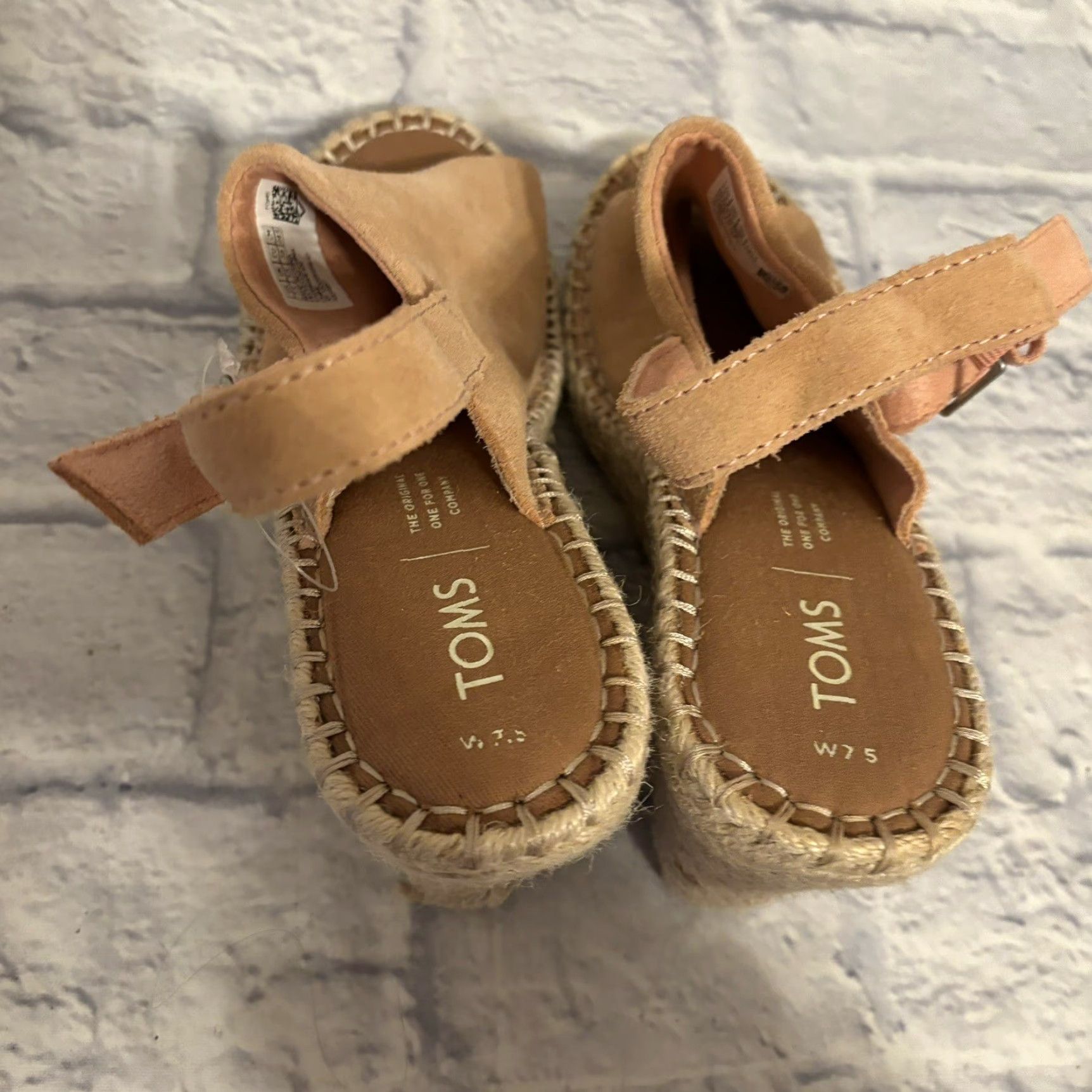 Toms TOMS Monica Wedge Espadrille Open Toe Sandals Bloom Suede Women's Size 7.5 Size US 8 / IT 38 - 5 Thumbnail