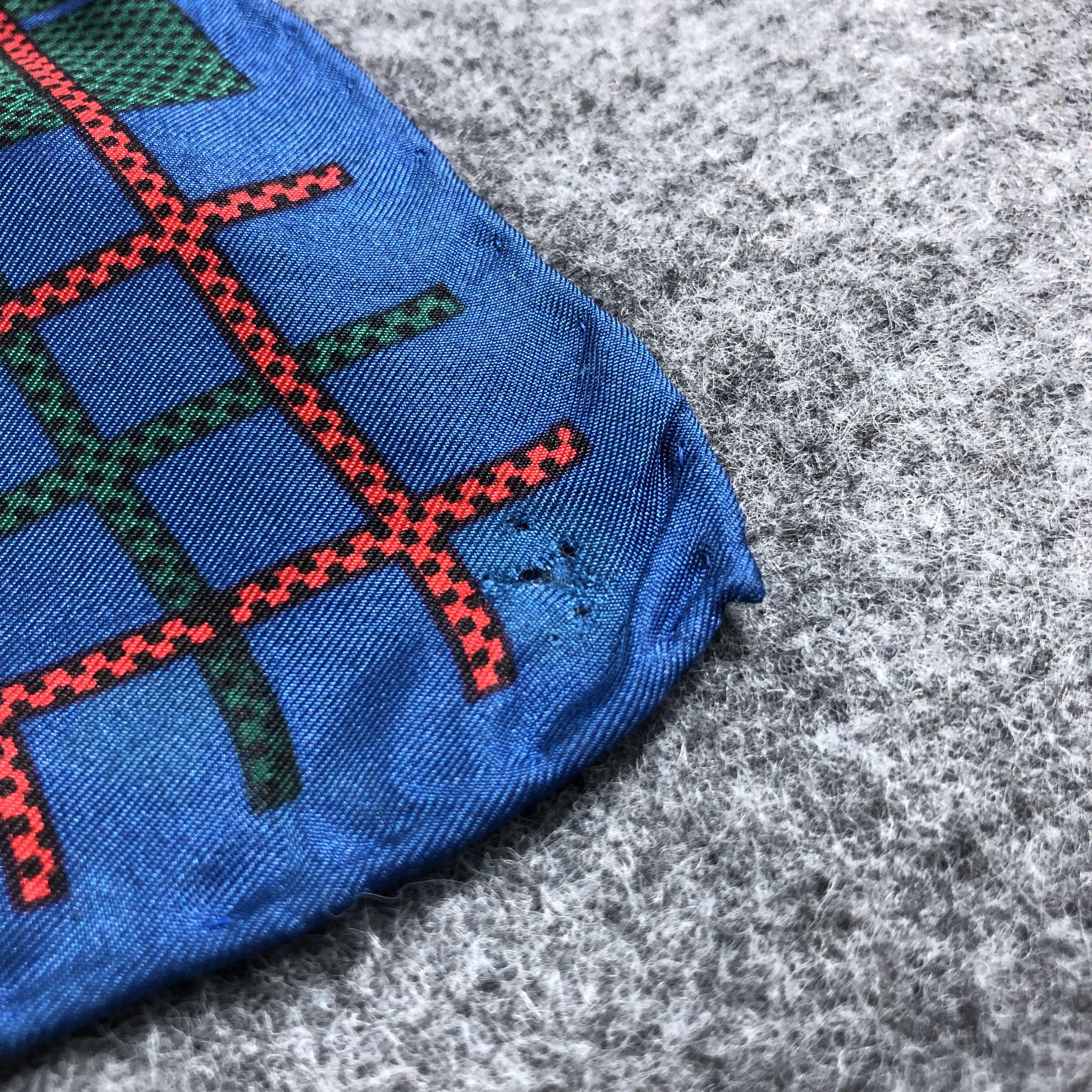 Japanese Brand Vintage Felix Buhler Luxury Hand Rolled Silk Scarf M700 Size ONE SIZE - 5 Thumbnail