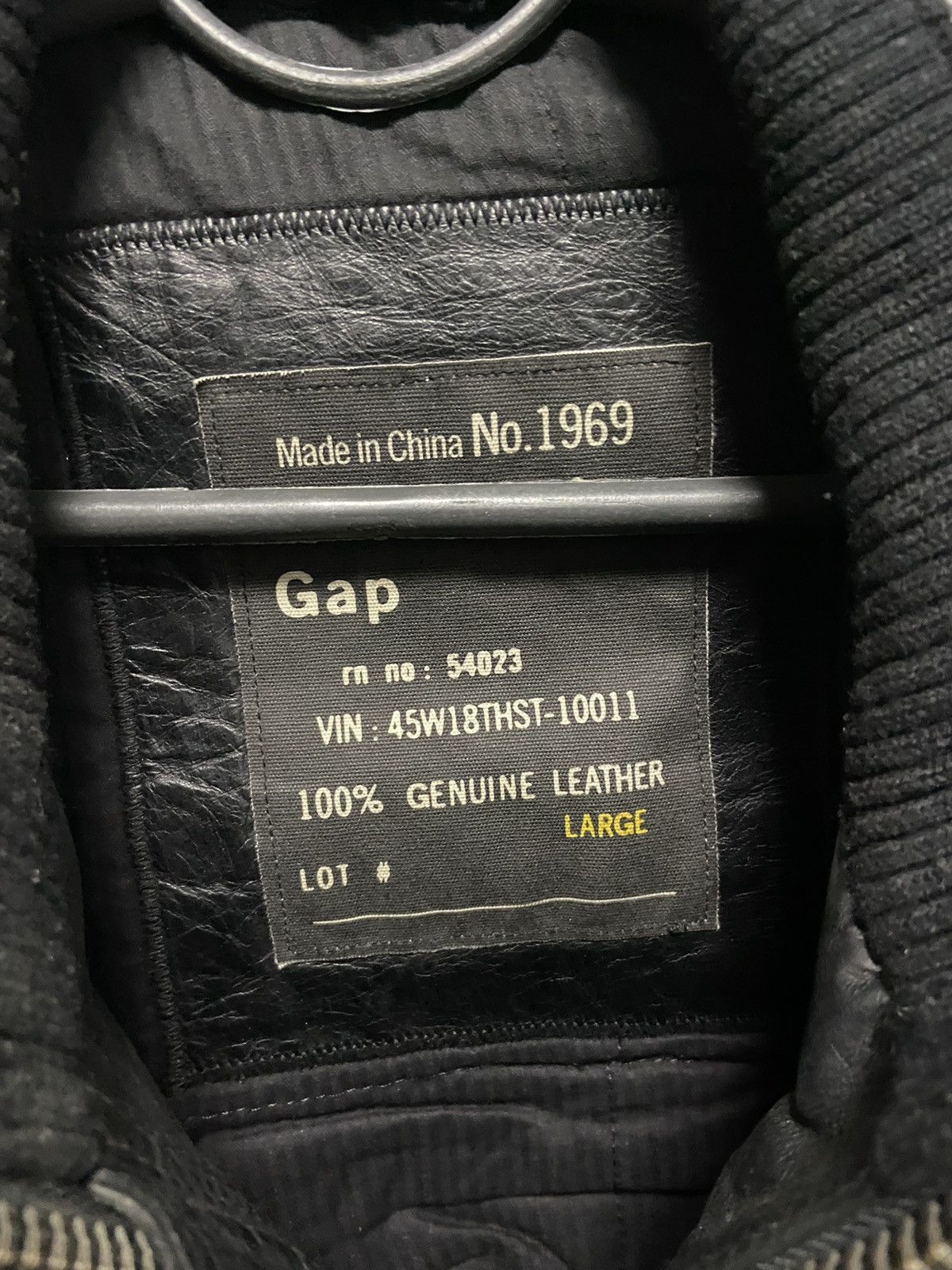 Gap × Vintage Gap Vintage Leather jacket archival Y2K avant Garde Size US L / EU 52-54 / 3 - 7 Thumbnail