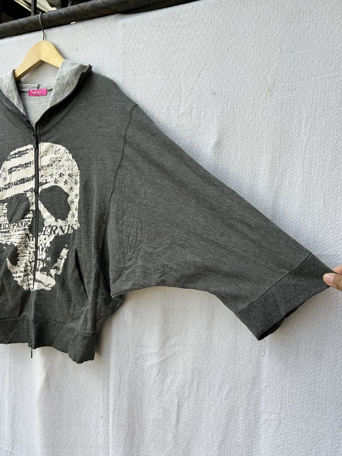 If Six Was Nine × Japanese Brand × Le Grande Bleu (L.G.B.) Chux xxx Oversized Zipper Sweatshirt Skull Hoodie Size US L / EU 52-54 / 3 - 5 Thumbnail