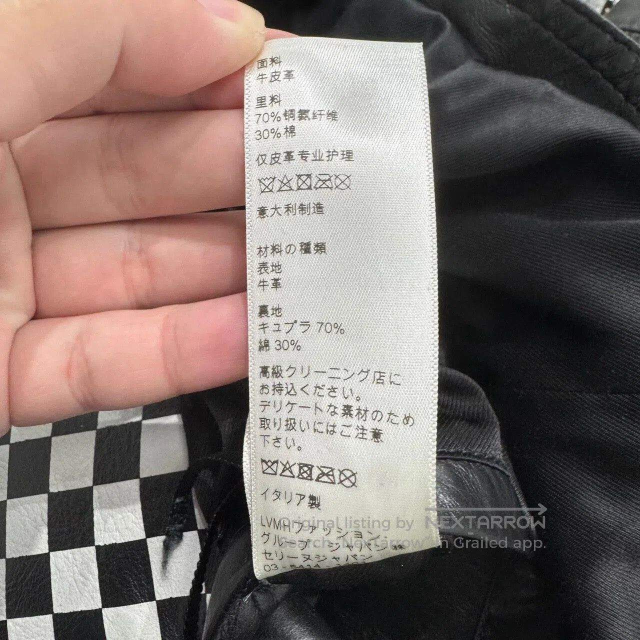 Celine celine checkered studded leather motorcycle jacket. Size US L / EU 52-54 / 3 - 5 Thumbnail