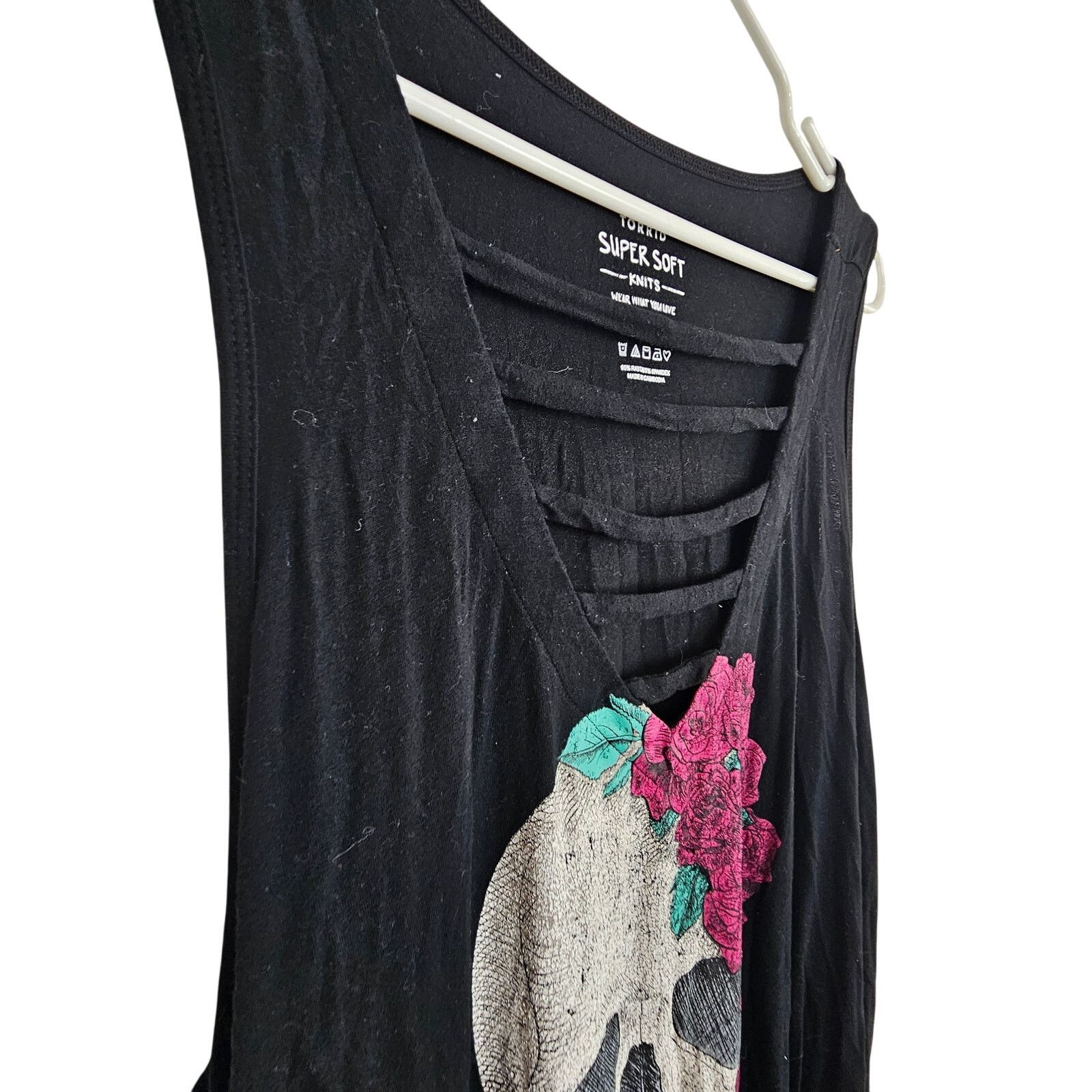 Torrid Torrid Super Soft Knit Skull Roses Tank Size 3X Halloween Size 3XL / US 20-22 - 4 Thumbnail