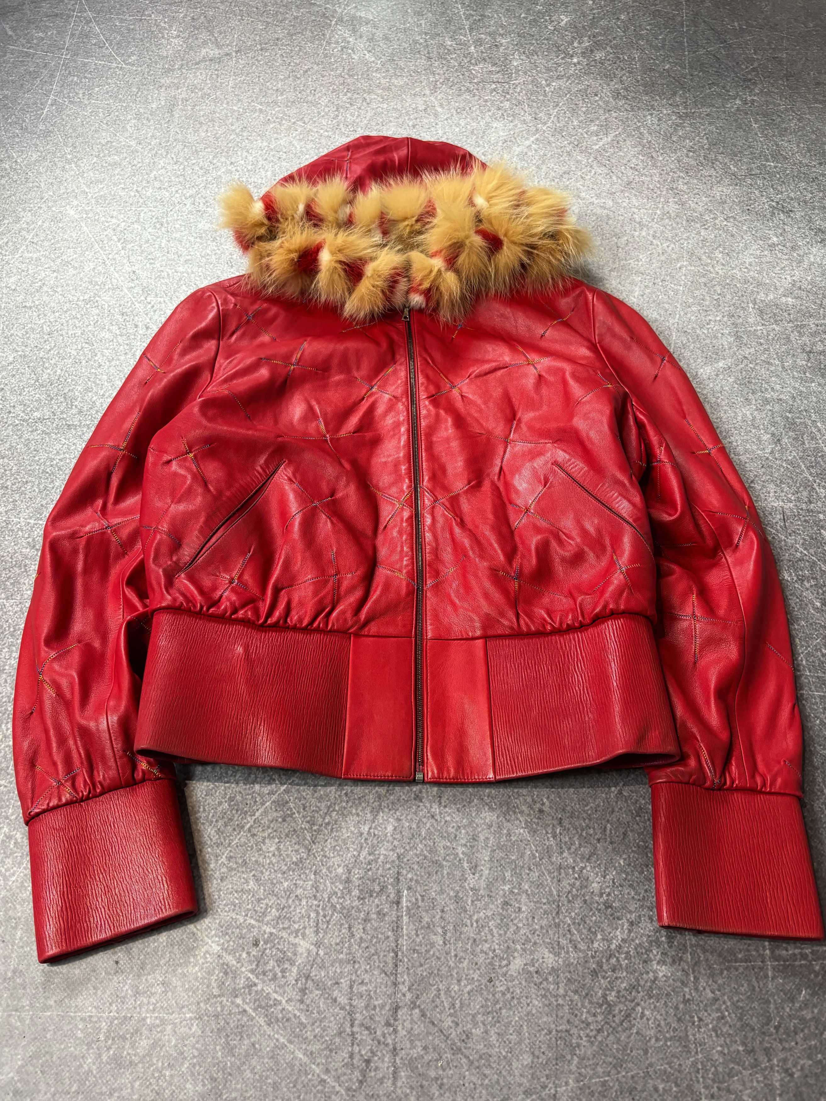 Hysteric Glamour Rick Owens VTG Yohji Yamamoto Style Fur Hood Leather Jacket Size US M / EU 48-50 / 2 - 2 Thumbnail