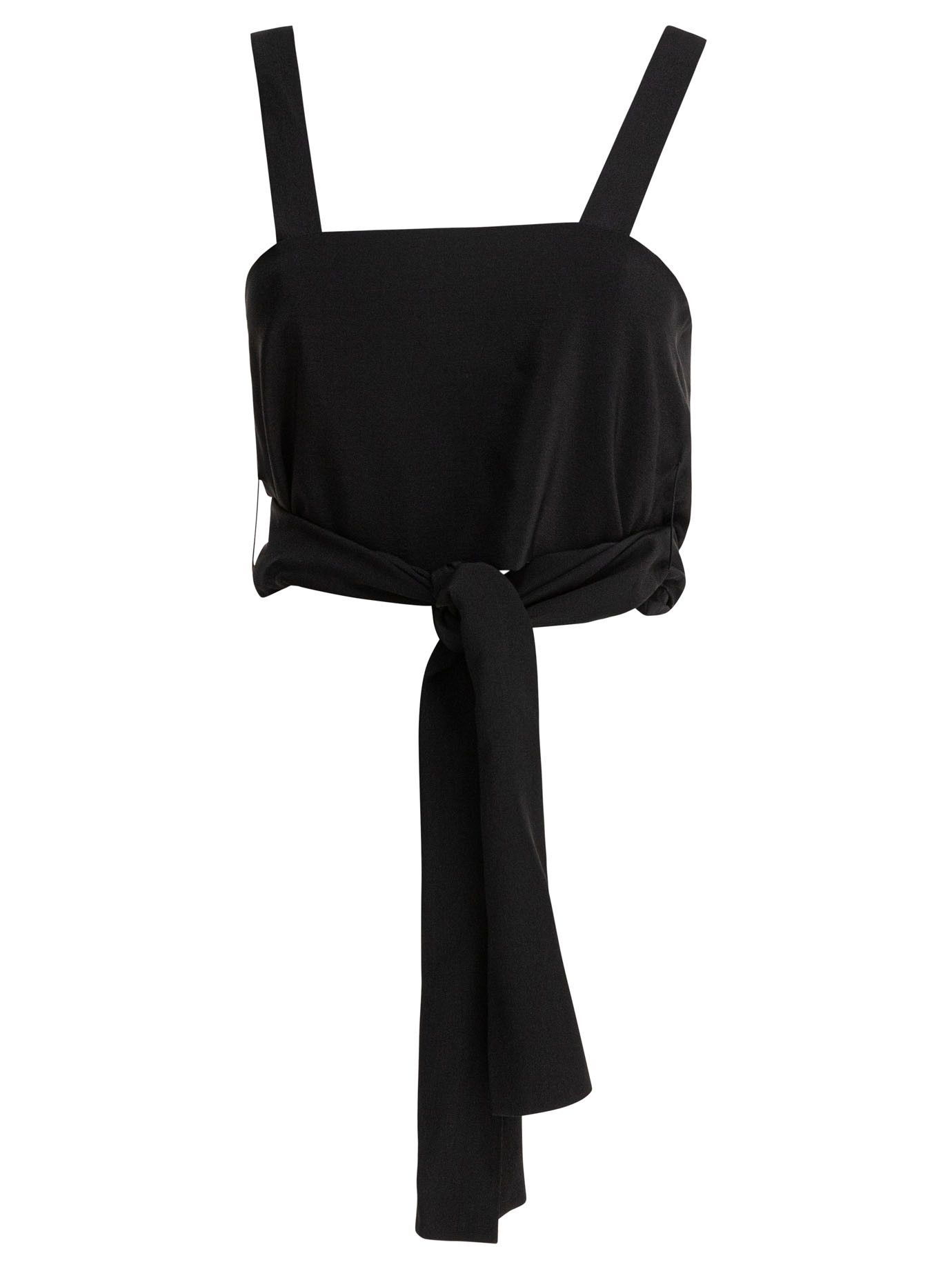 Chloe Cropped Tank Top With Ribbons Size M / US 6-8 / IT 42-44 - 1 Thumbnail