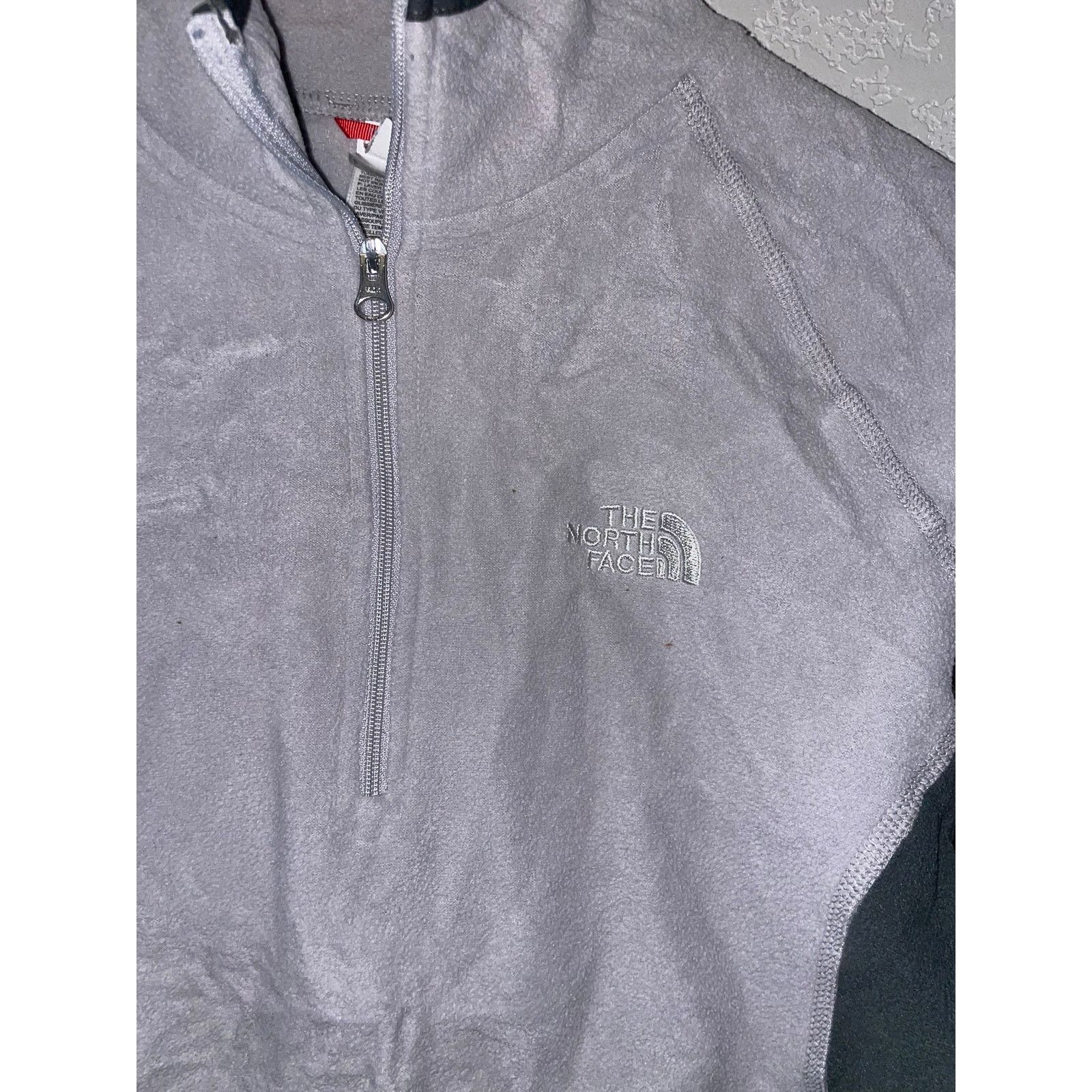 The North Face Womens The North Face Gray Fleece Jacket 1/2 Zip TNF M Size M / US 6-8 / IT 42-44 - 3 Thumbnail