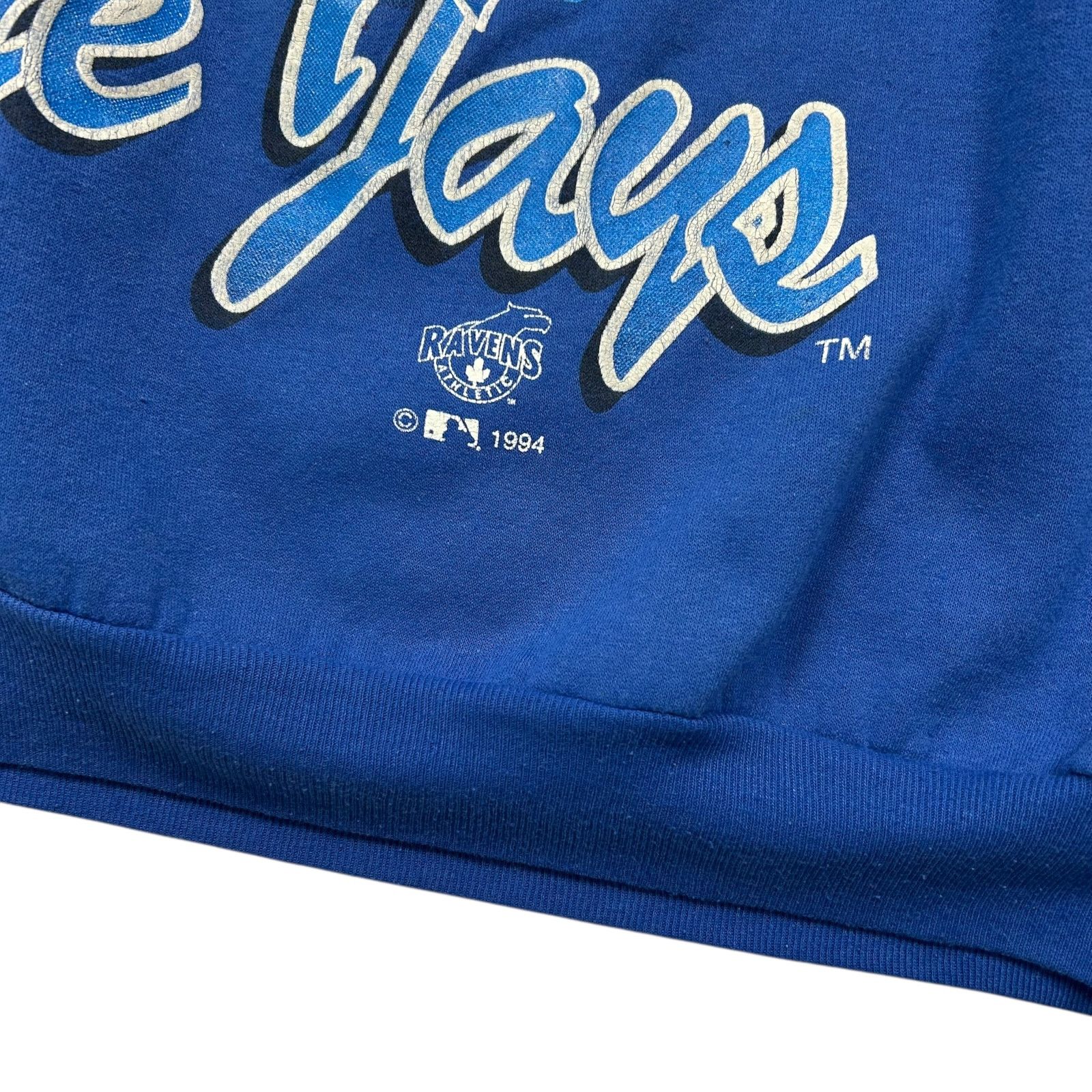 MLB VTG 90s TORONTO BLUE JAYS 1994 RAVENS ATHLETIC SWEATSHIRT Size US XL / EU 56 / 4 - 3 Thumbnail