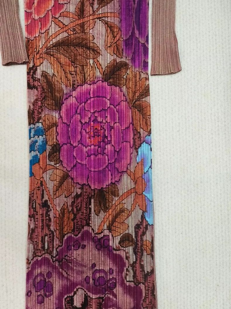 Issey Miyake Issey Miyake size:3 Vintage peony pleated dress Size XS / US 0-2 / IT 36-38 - 3 Thumbnail
