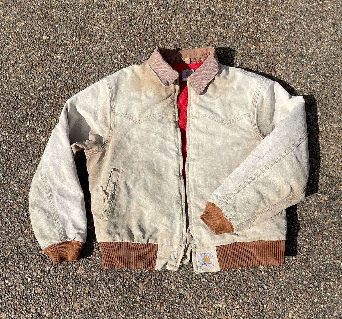 image of Carhartt Western Jacket in Beige, Men's (Size Medium)