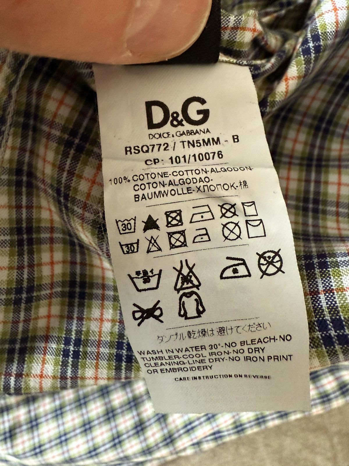 Dolce & Gabbana D&G - Dolce & Gabbana shirt 16 1/2 (42) Size US L / EU 52-54 / 3 - 8 Thumbnail
