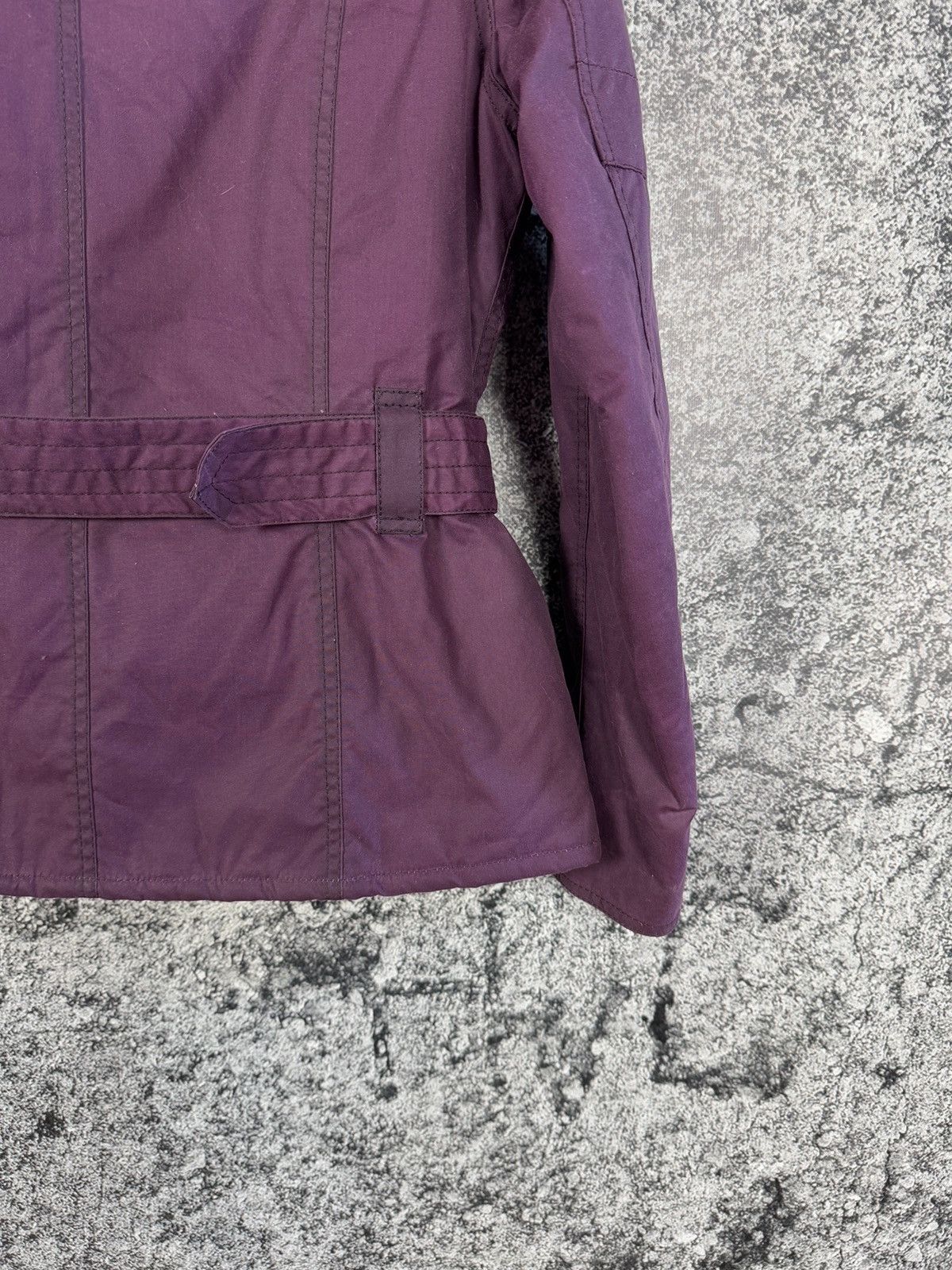 Barbour Women’s Barbour International Fireblade Belted Wax Jacket Size L / US 10 / IT 46 - 17 Thumbnail