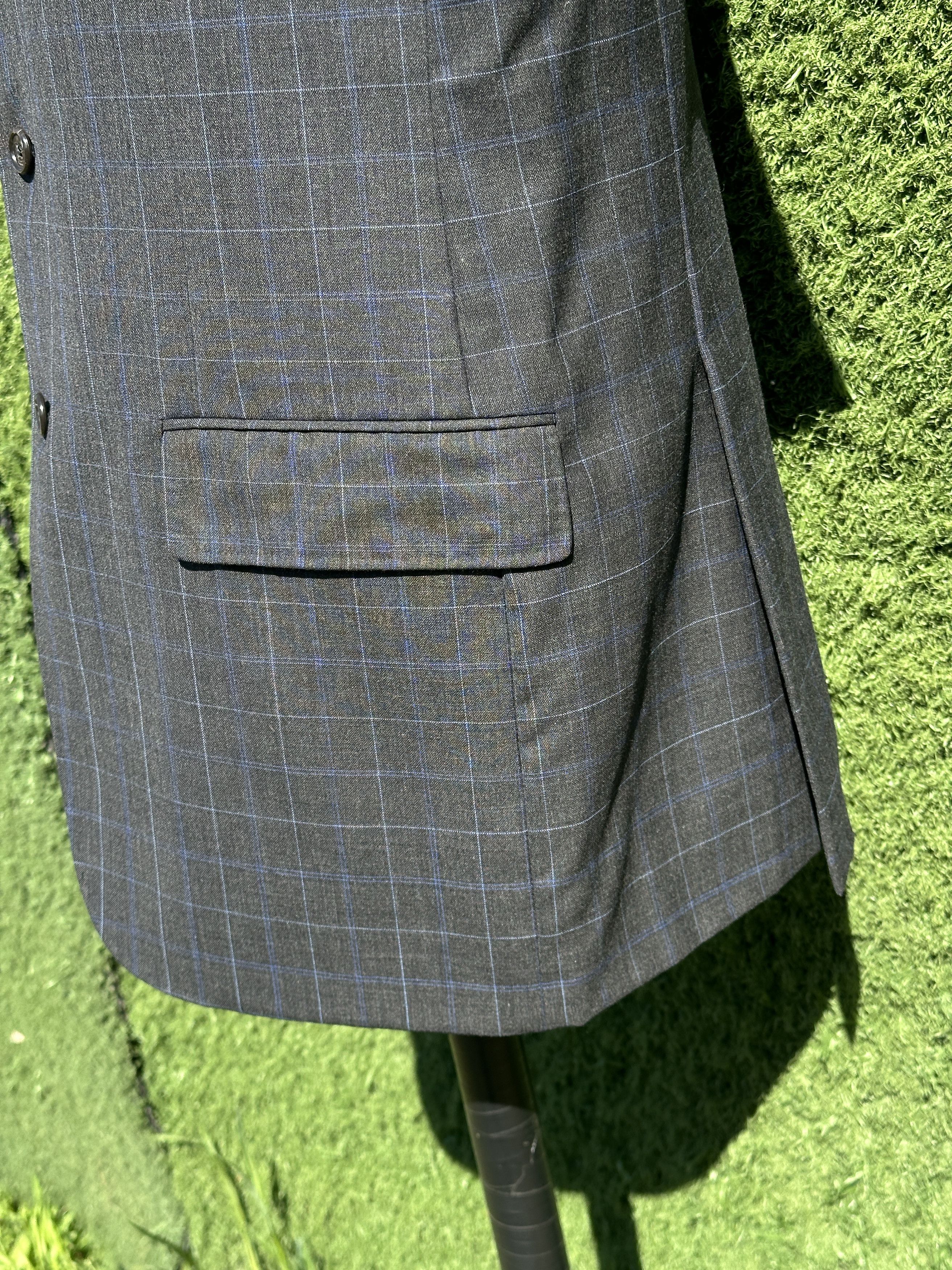 Corneliani Corneliani CC Collection Wool Blue Suit Jacket 52 7R Size 52R - 12 Thumbnail