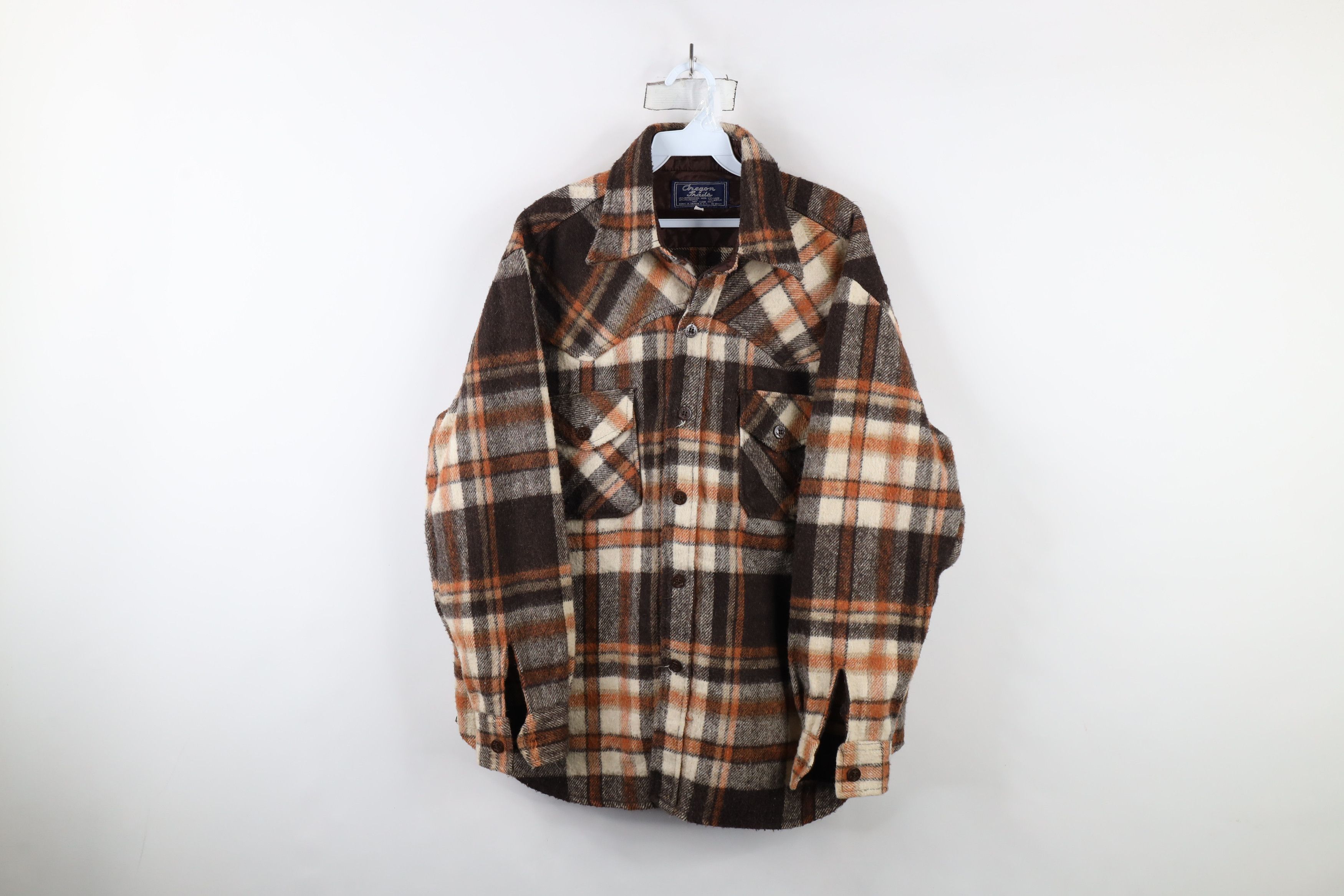 Vintage Vintage 70s Blend CPO Western Button Shirt Jacket Shacket Size US L / EU 52-54 / 3 - 1 Thumbnail