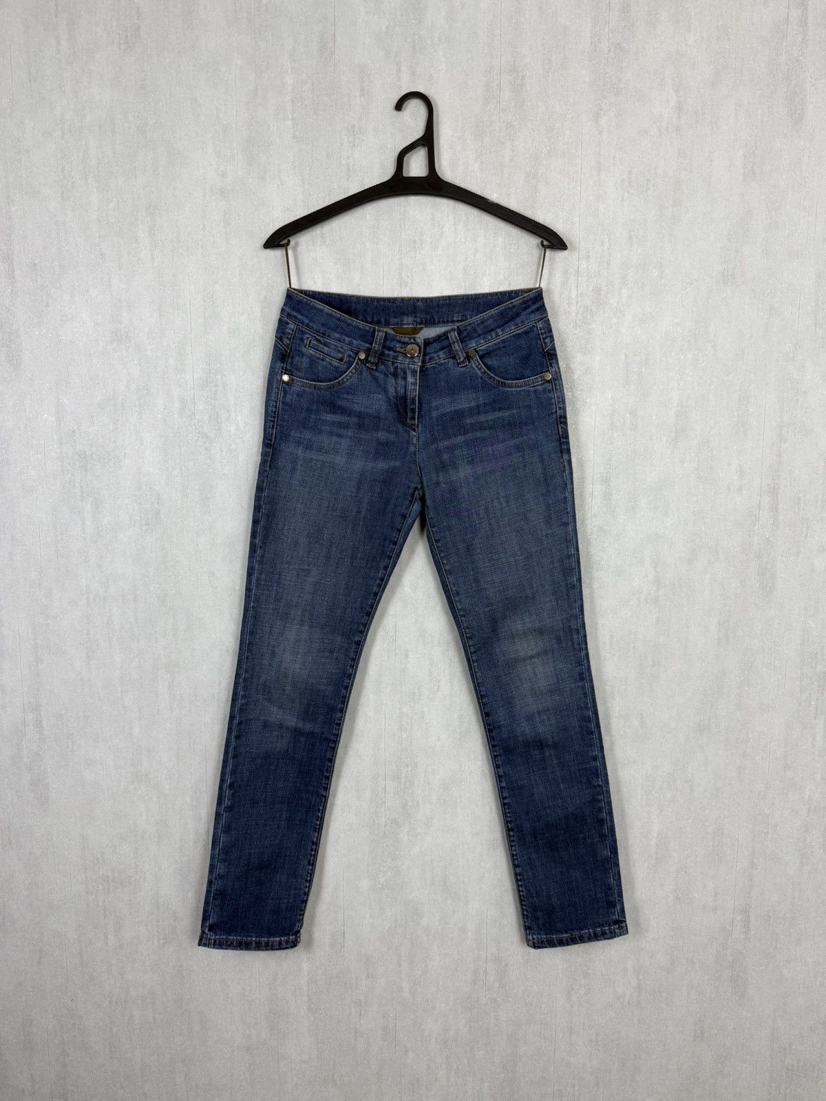 Brunello Cucinelli Brunello Cucinelli Women’s Skinny Fit Blue Denim Jeans Pants Size 26" / US 2 / IT 38 - 3 Thumbnail