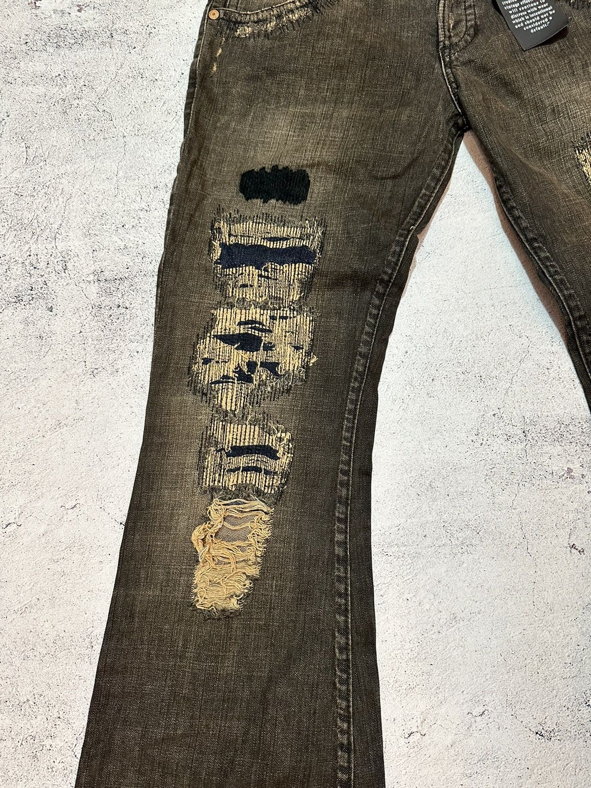 Allsaints × Japanese Brand 90s 🔥🔥 Vintage Allsaints distressed Japanese pants jeans Size 30" / US 8 / IT 44 - 6 Thumbnail