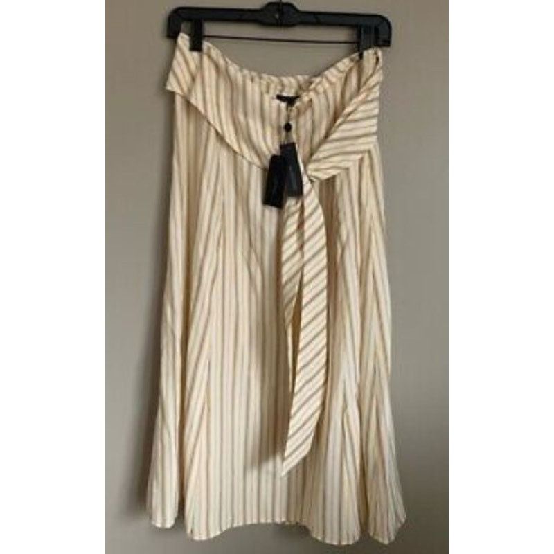 Rag & Bone Rag & Bone Felix Stripe Silk Skirt Yellow size 12 Size 34" / US 12 / IT 48 - 7 Thumbnail