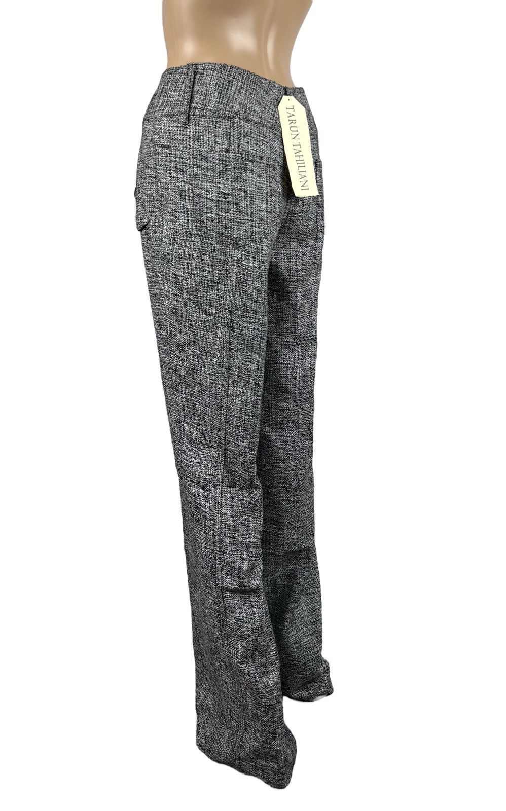 Other Tarun Tahiliani Cotton Gray Pants Bootcut Knit size M Size 28" / US 6 / IT 42 - 5 Thumbnail