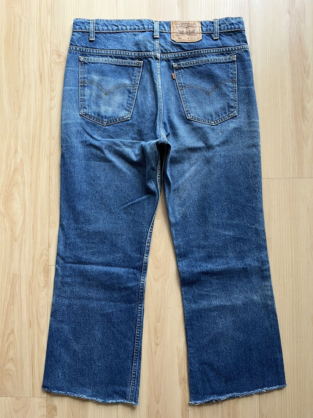 Levi's × Vintage vintage levi’s 517 orange tab bootcut flare jeans denim Size US 34 / EU 50 - 3 Thumbnail