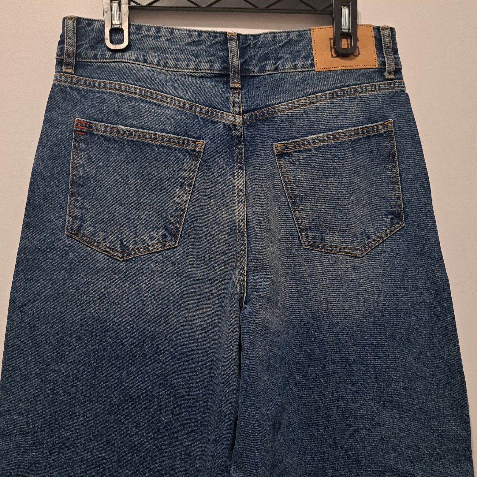 Bdg BDG Baggy Streetwear Wide Leg Cropped Jeans Size 31 Light Bl Size 31" - 12 Thumbnail