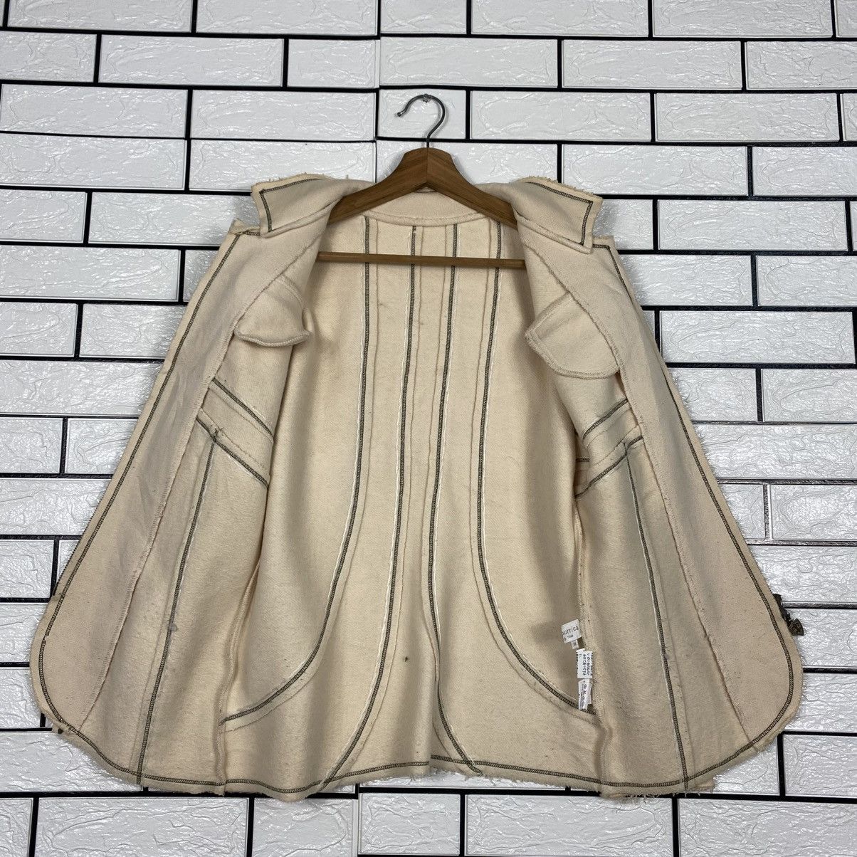 Japanese Brand 📌Vintage Wool Zipper Jacket Via Faburicca Issey Miyake Size US M / EU 48-50 / 2 - 14 Thumbnail