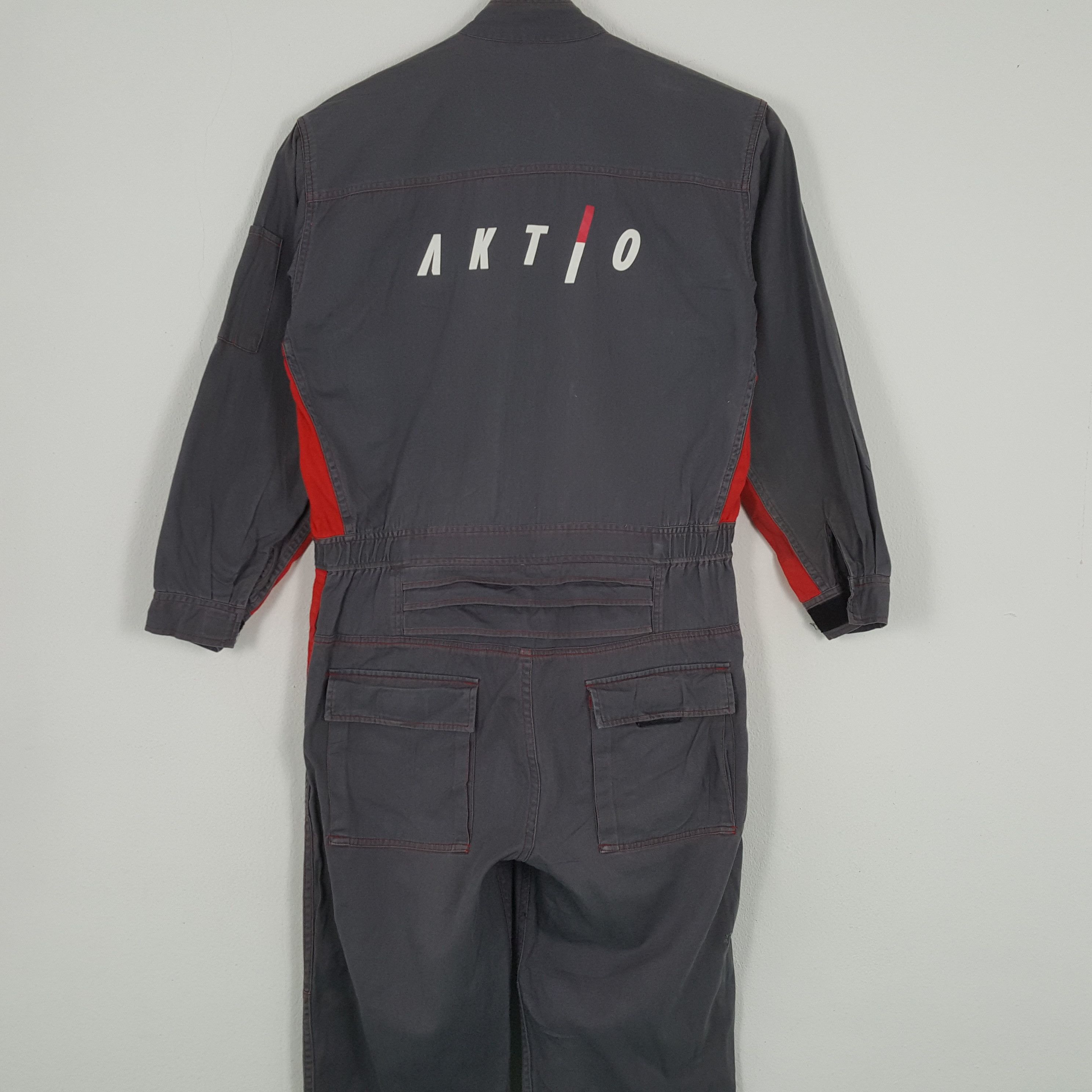 Vintage AKTIO Workwear Style Coverall Jacket Size US M / EU 48-50 / 2 - 2 Thumbnail