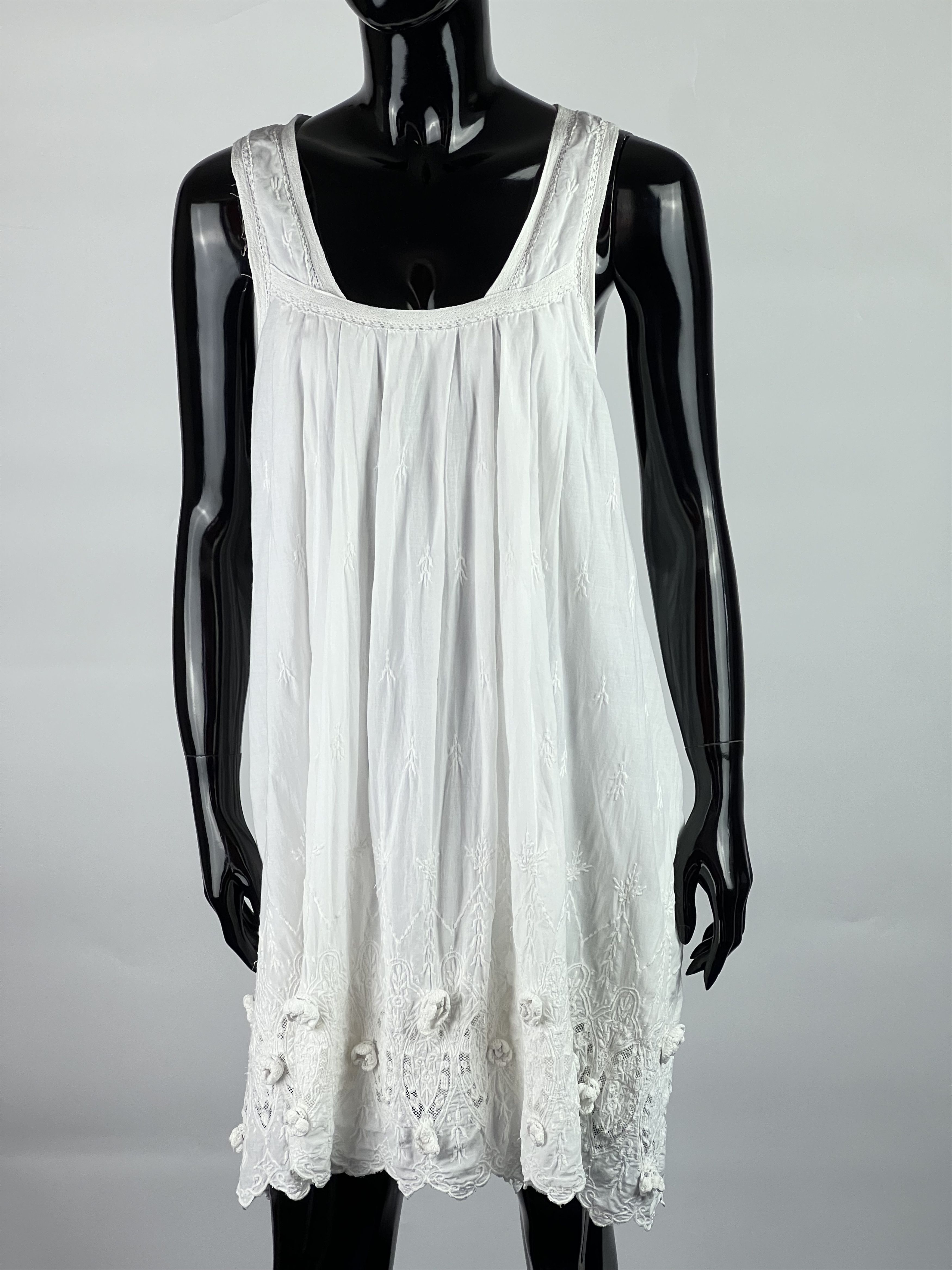 TWINSET Twin Set Simona Barbieri White Sleeveless Dress Size M Size M / US 6-8 / IT 42-44 - 1 Thumbnail