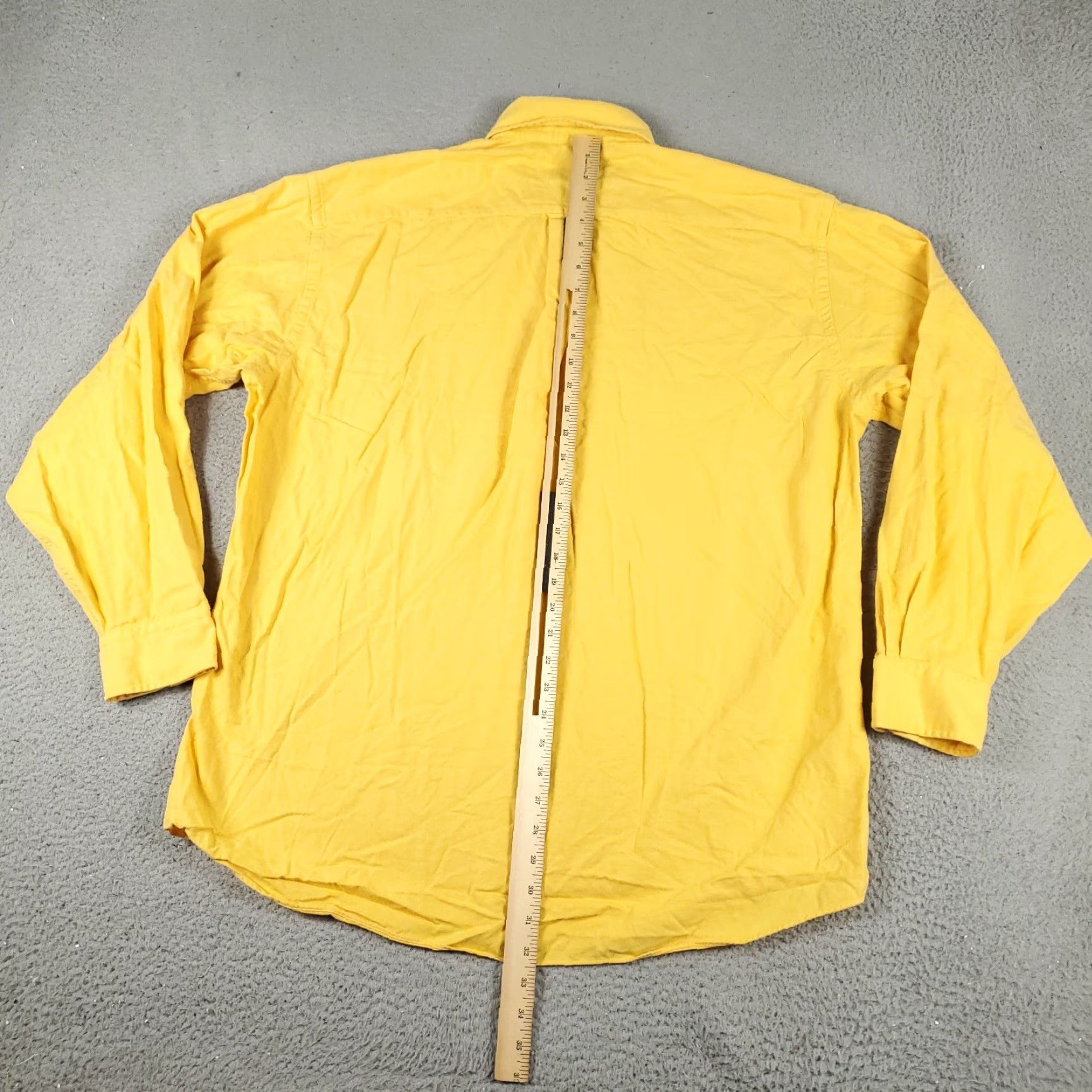 Tommy Hilfiger Tommy Hilfiger Dress Shirt Mens 16 Yellow Long Sleeve Button Up Cotton Classic Preppy American Mens Size US L / EU 52-54 / 3 - 5 Thumbnail
