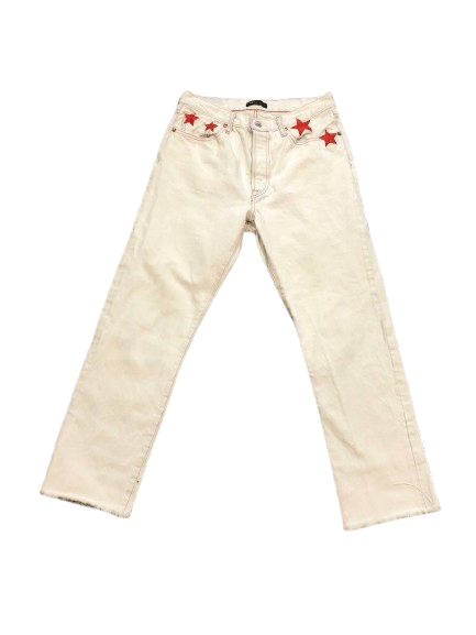 Levi's Vintage Levi's 501 White Denim Jeans Size 28 Size 28" / US 6 / IT 42 - 1 Thumbnail