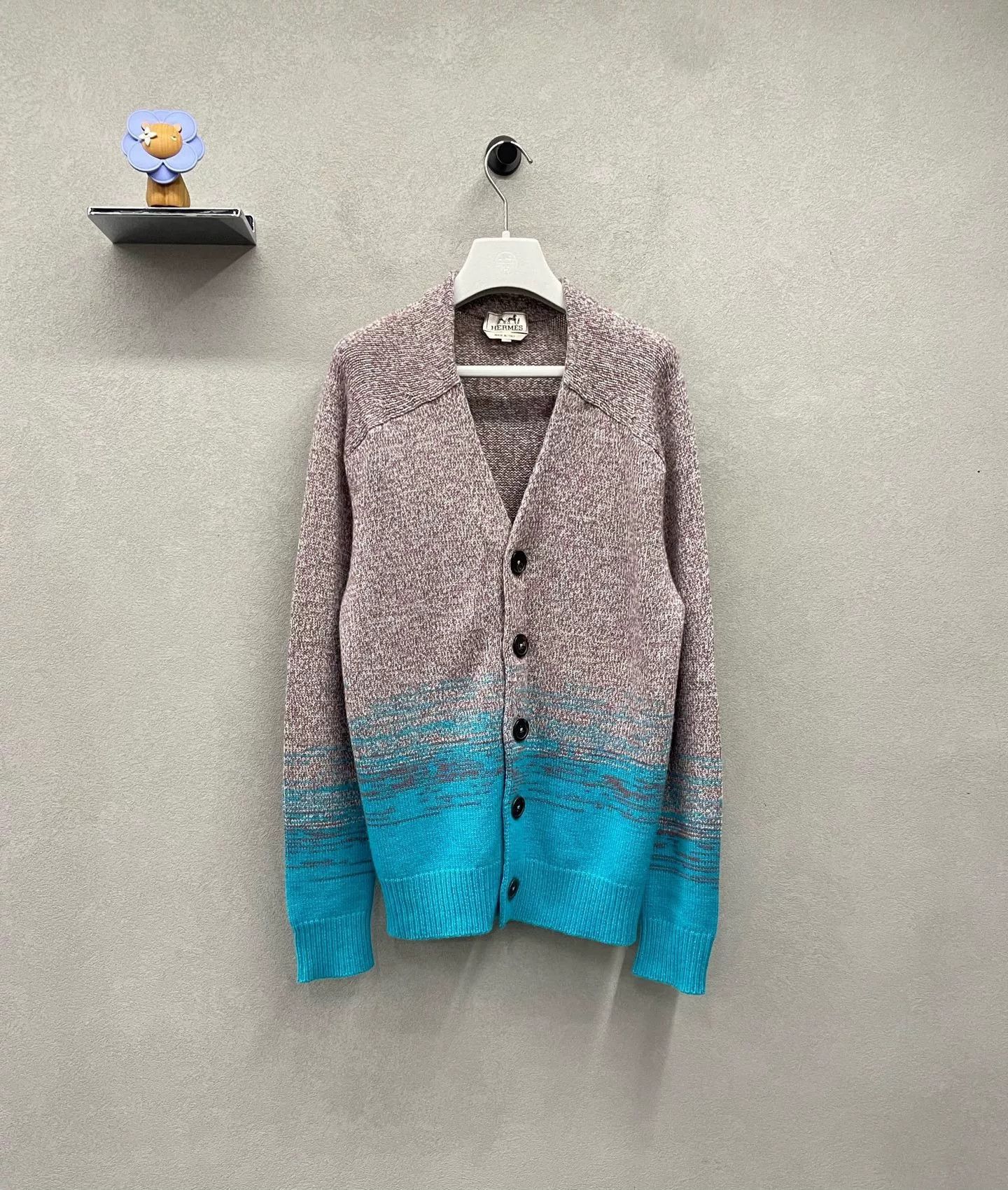 Hermes Hermes Gray Blue Knit Sweater XS Size US XS / EU 42 / 0 - 1 Thumbnail