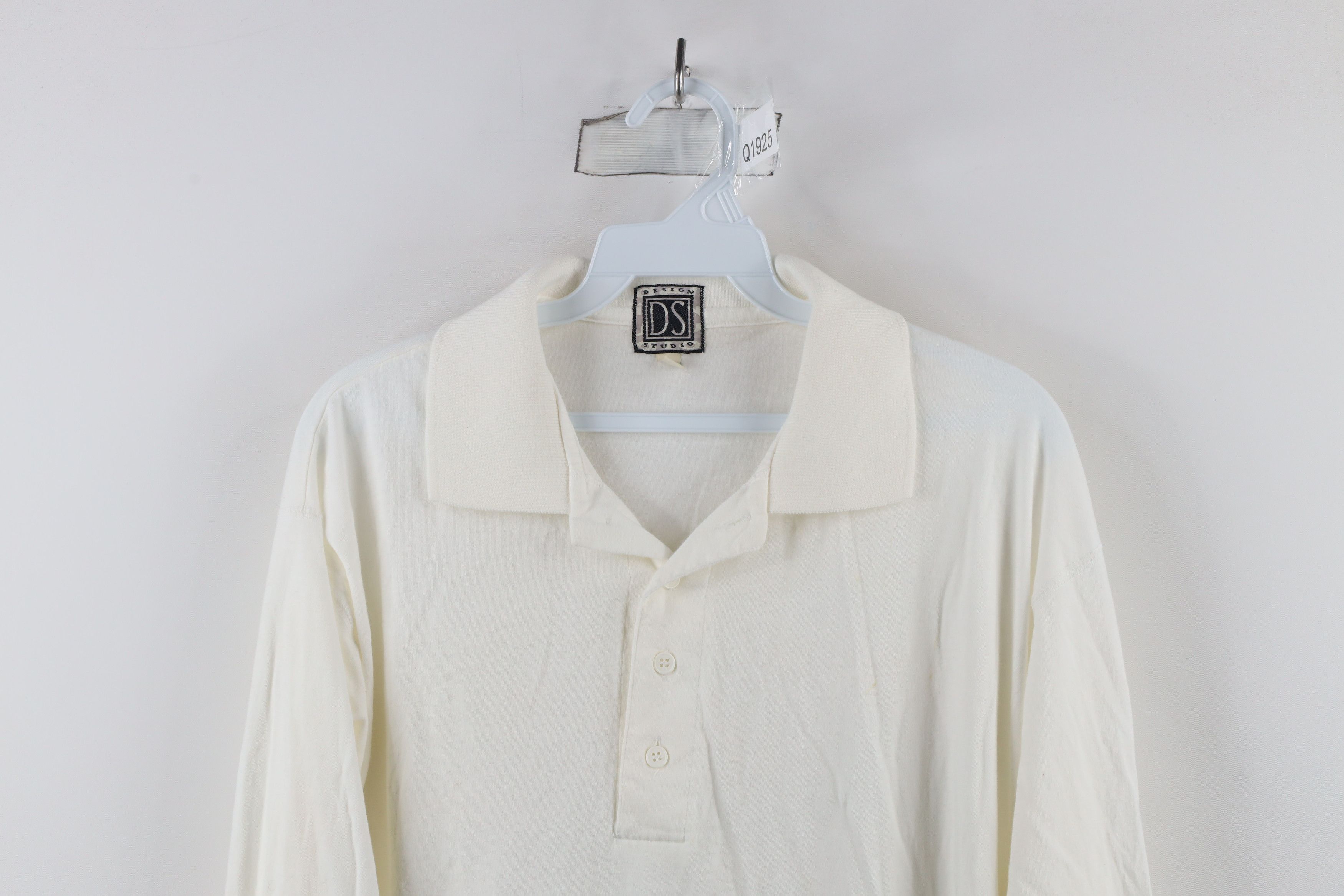 Vintage Vintage 90s Streetwear Blank Long Sleeve Rugby Polo White Size US L / EU 52-54 / 3 - 2 Thumbnail