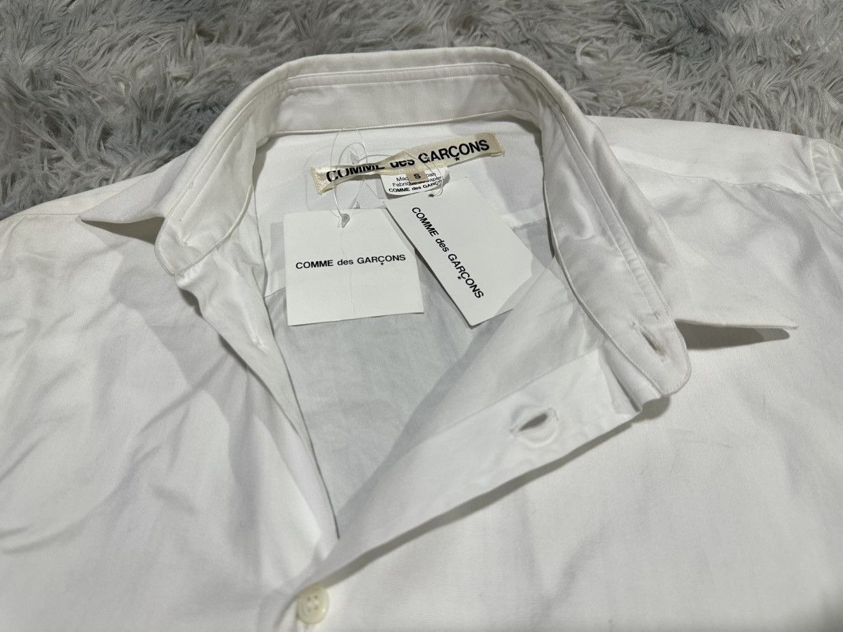 Comme des Garcons 🔥Aw24 Comme Des Garcons Asymmetric Faux Leather Frill Shirt Size US S / EU 44-46 / 1 - 15 Thumbnail