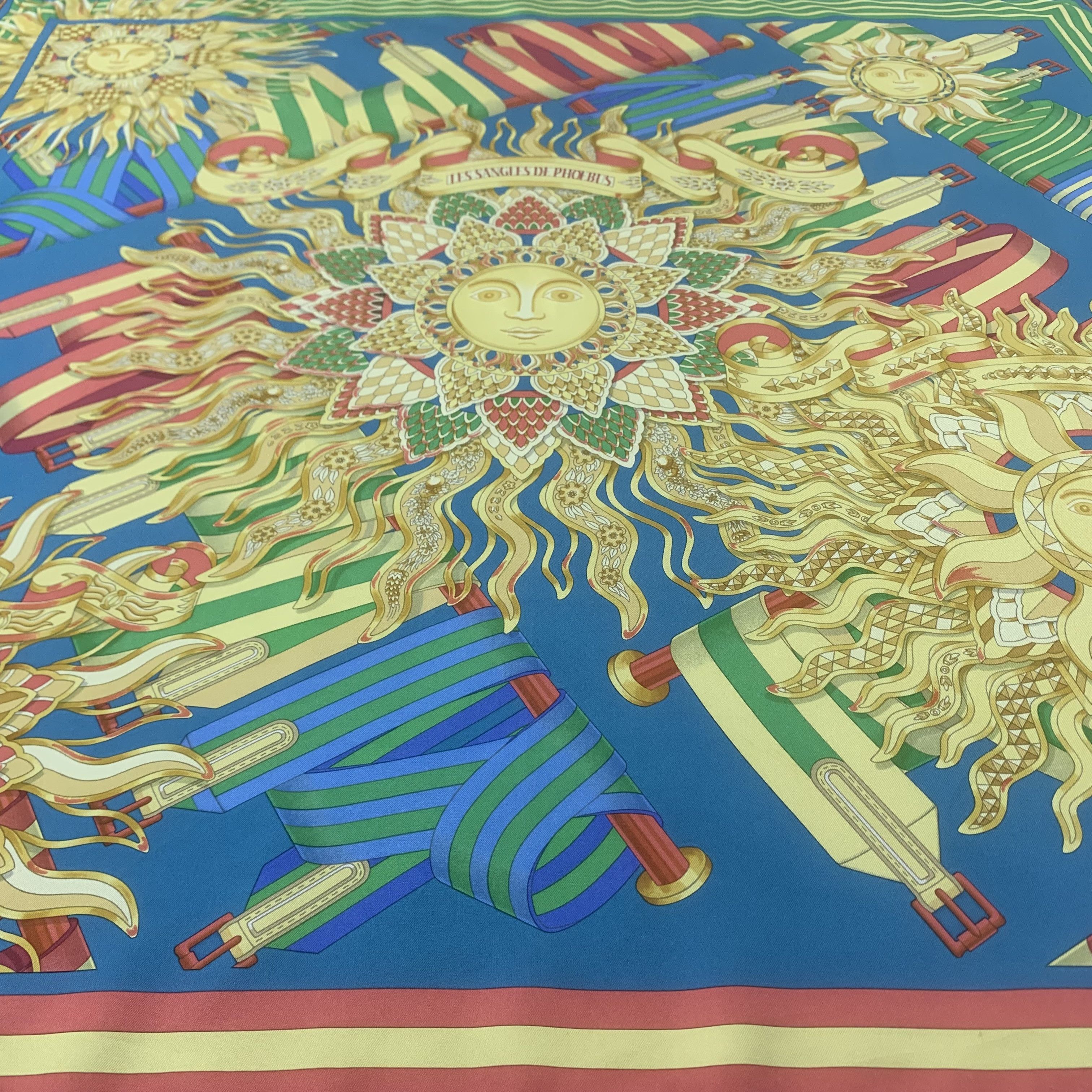 Hermes Hermes Scarf Les Sangles de Phoebus by J. Metz 90cm A4971 Size ONE SIZE - 5 Thumbnail