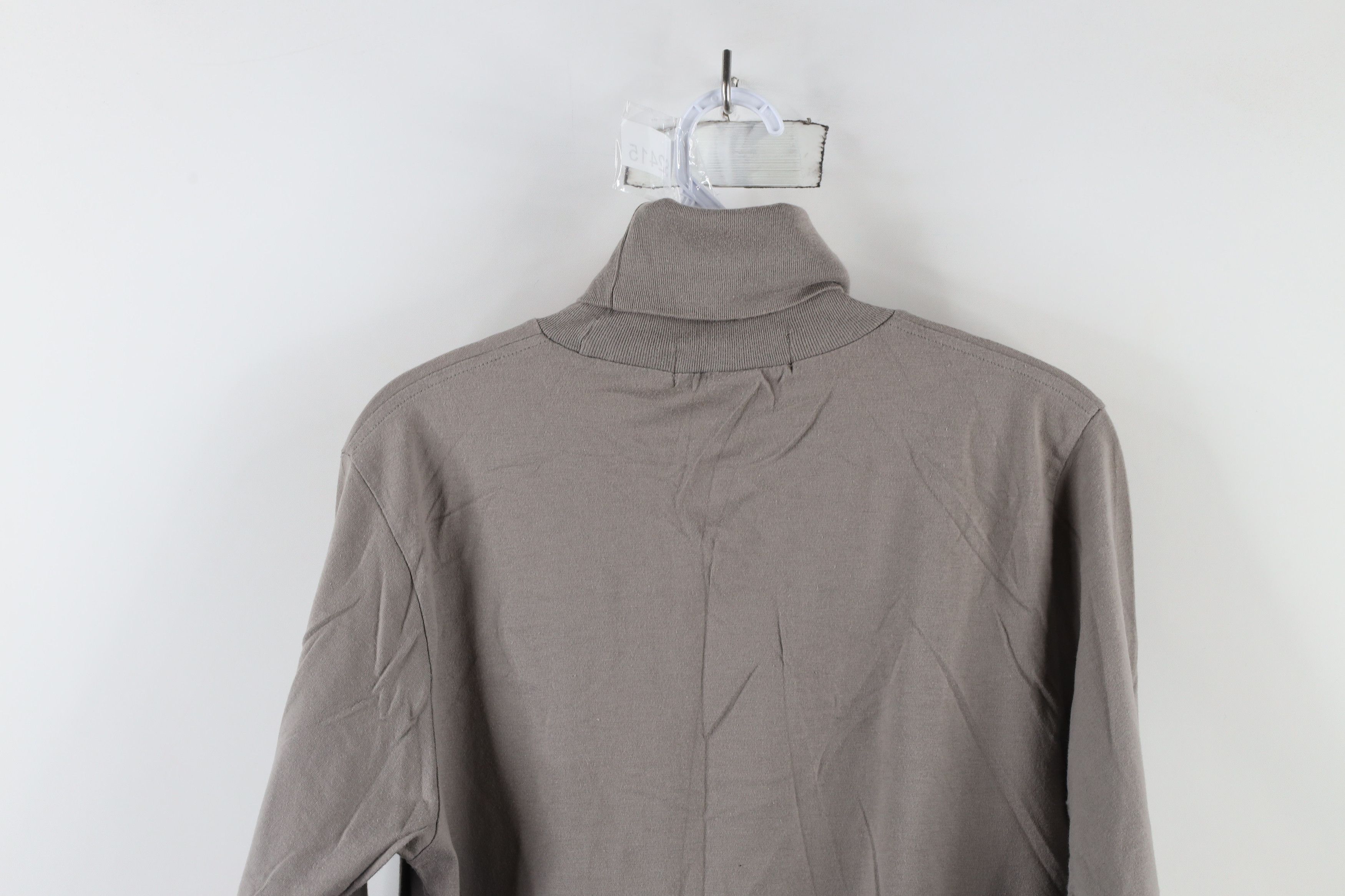 Ralph Lauren × Vintage Vintage 90s Ralph Lauren Long Sleeve Turtleneck T-Shirt Gray Size US M / EU 48-50 / 2 - 10 Thumbnail