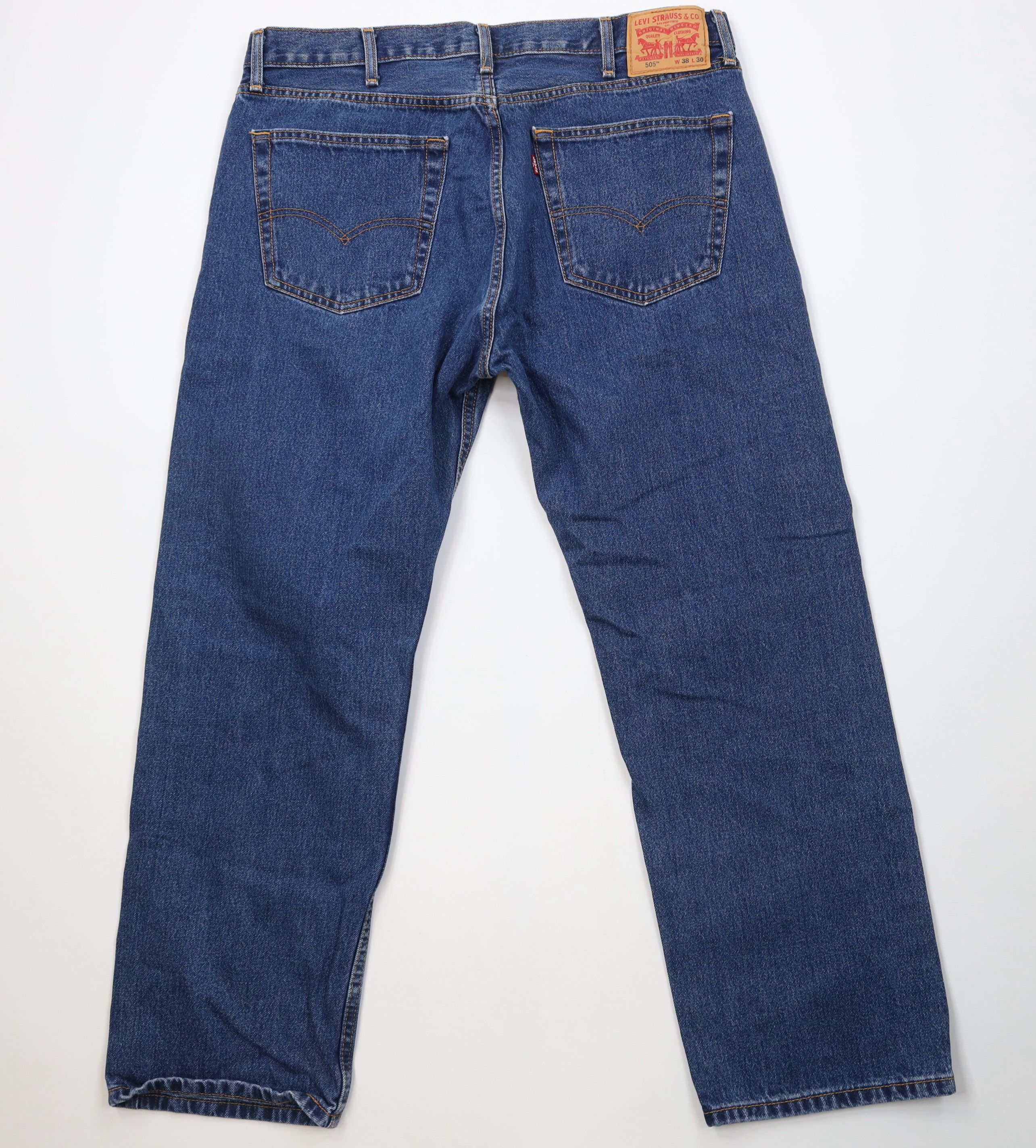 Levi's Vintage Y2K Levis 505 Regular Straight Leg Denim Jeans Blue Size US 38 / EU 54 - 10 Thumbnail