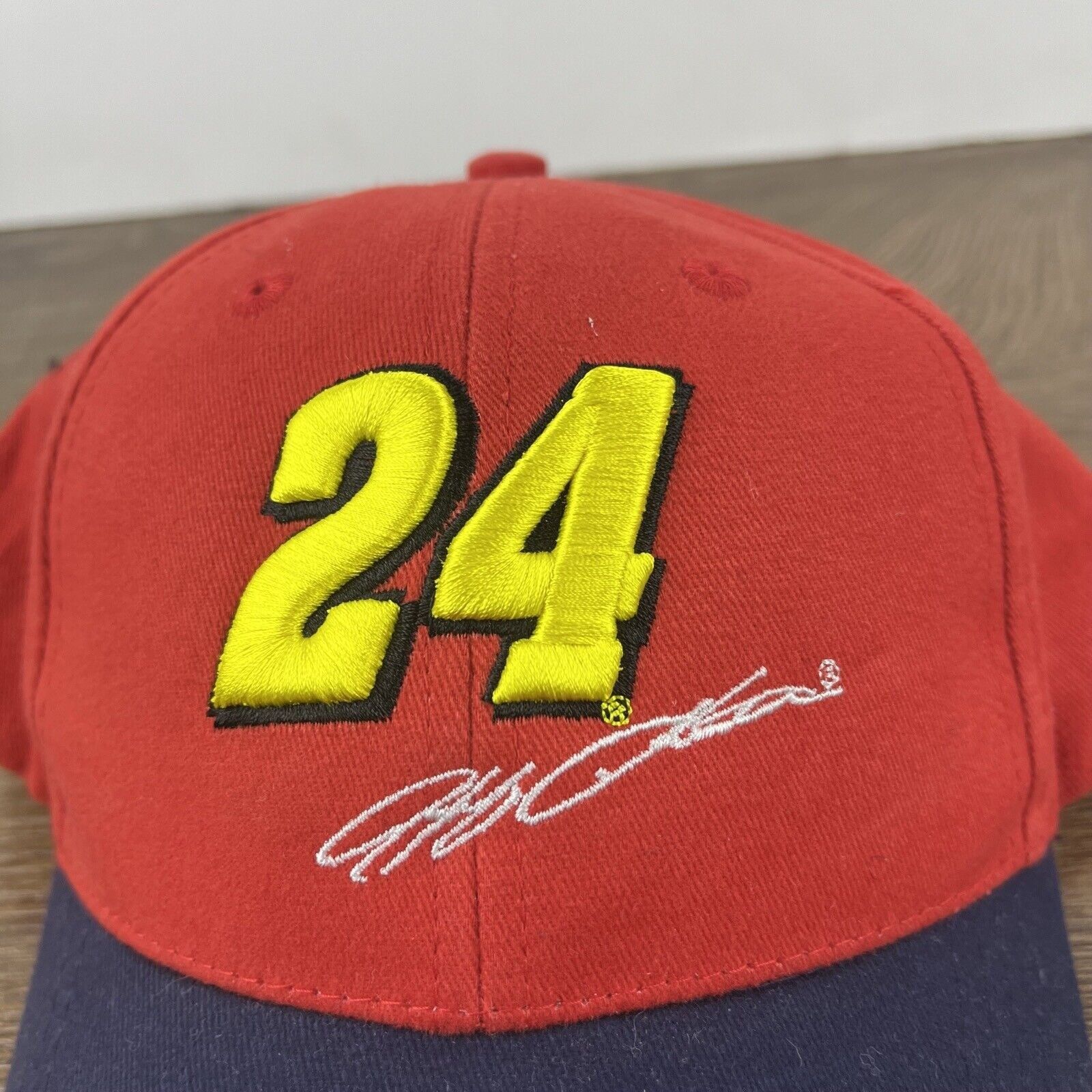 Other Jeff Gordon 24 Hat NASCAR Racing Hat Red Hat Adjustable Red Size ONE SIZE - 8 Thumbnail