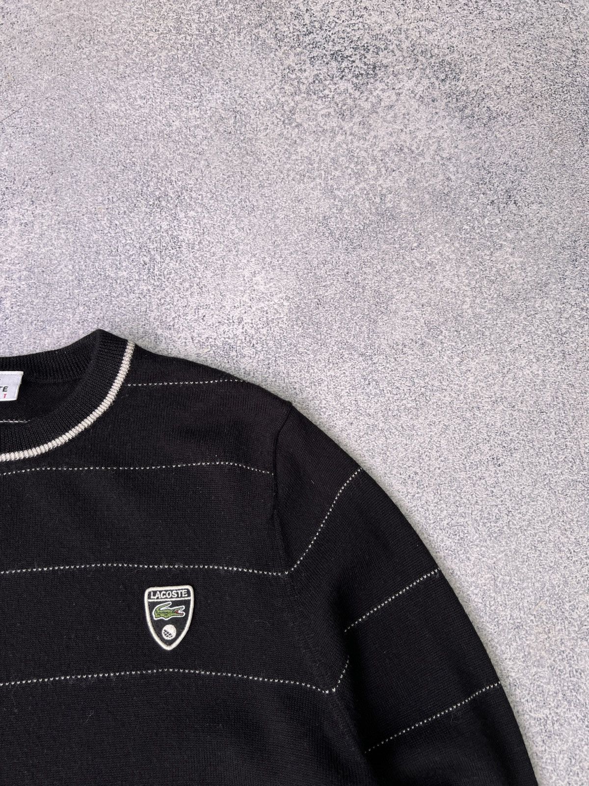 Lacoste × Vintage Vintage Lacoste Sport Striped Sweater Size US M / EU 48-50 / 2 - 5 Thumbnail